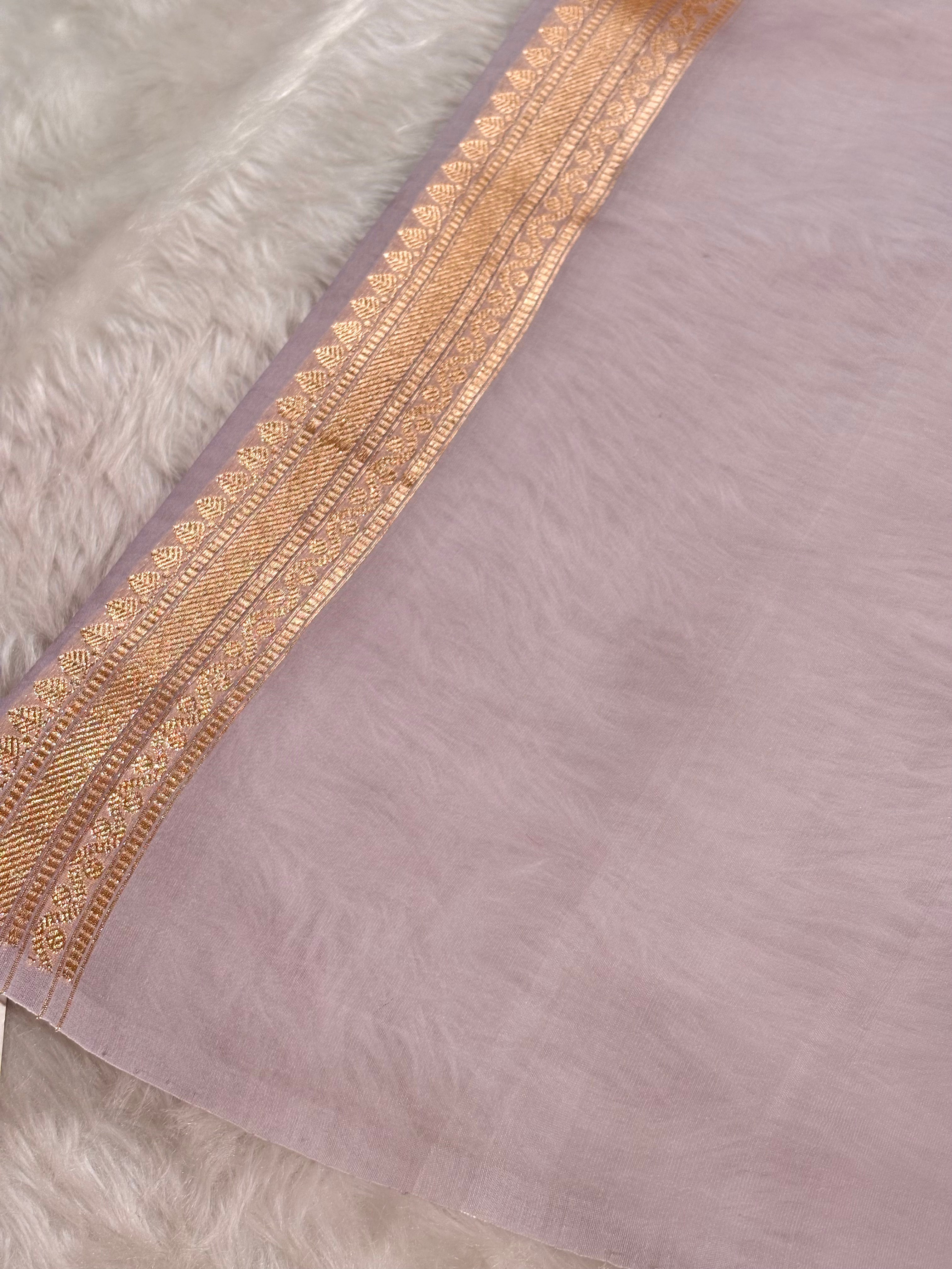 Pure Kora Organza Ombre Handloom Banarasi Saree