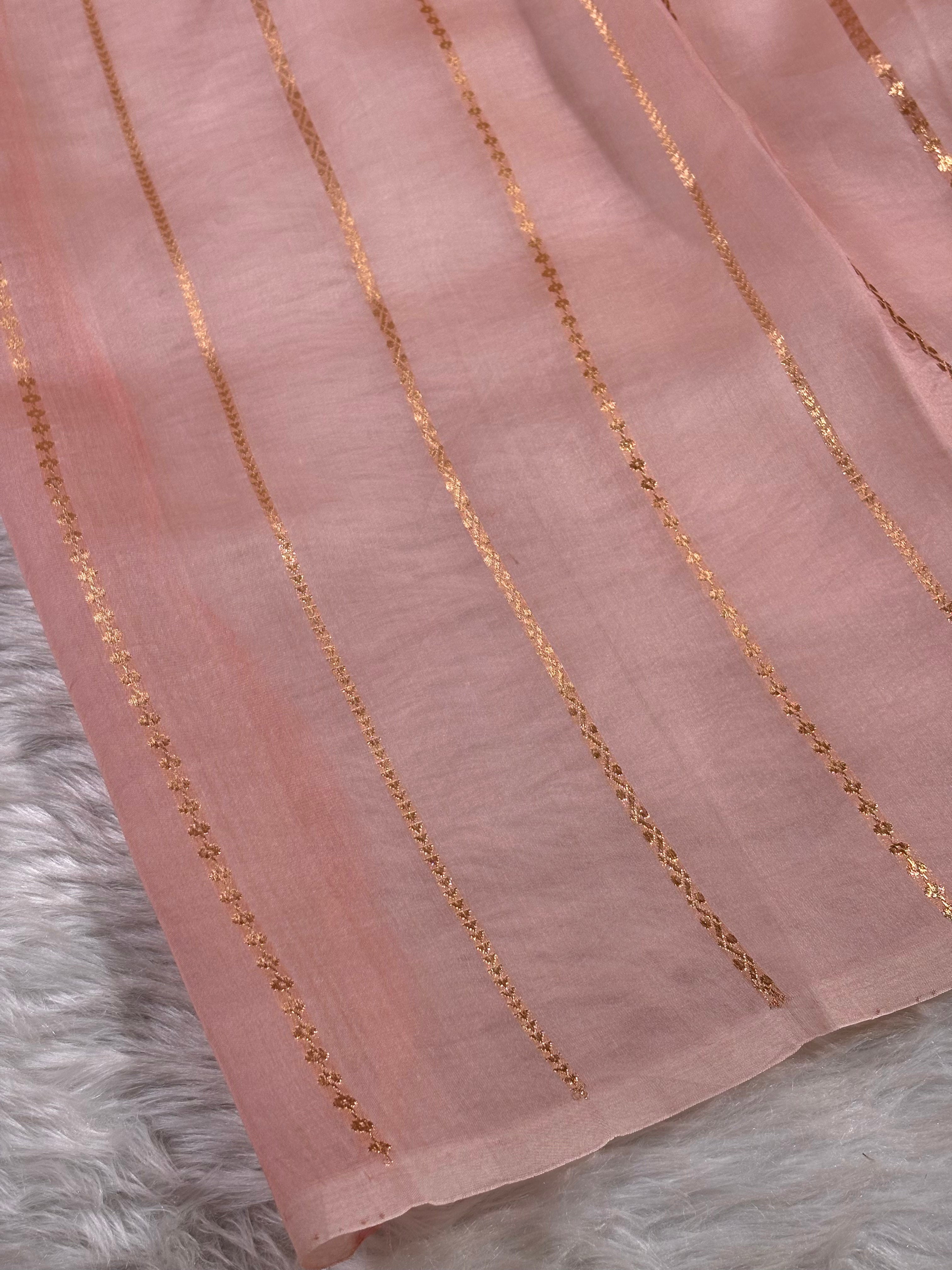 Pure Kora Organza Alfi Handloom Banarasi Saree