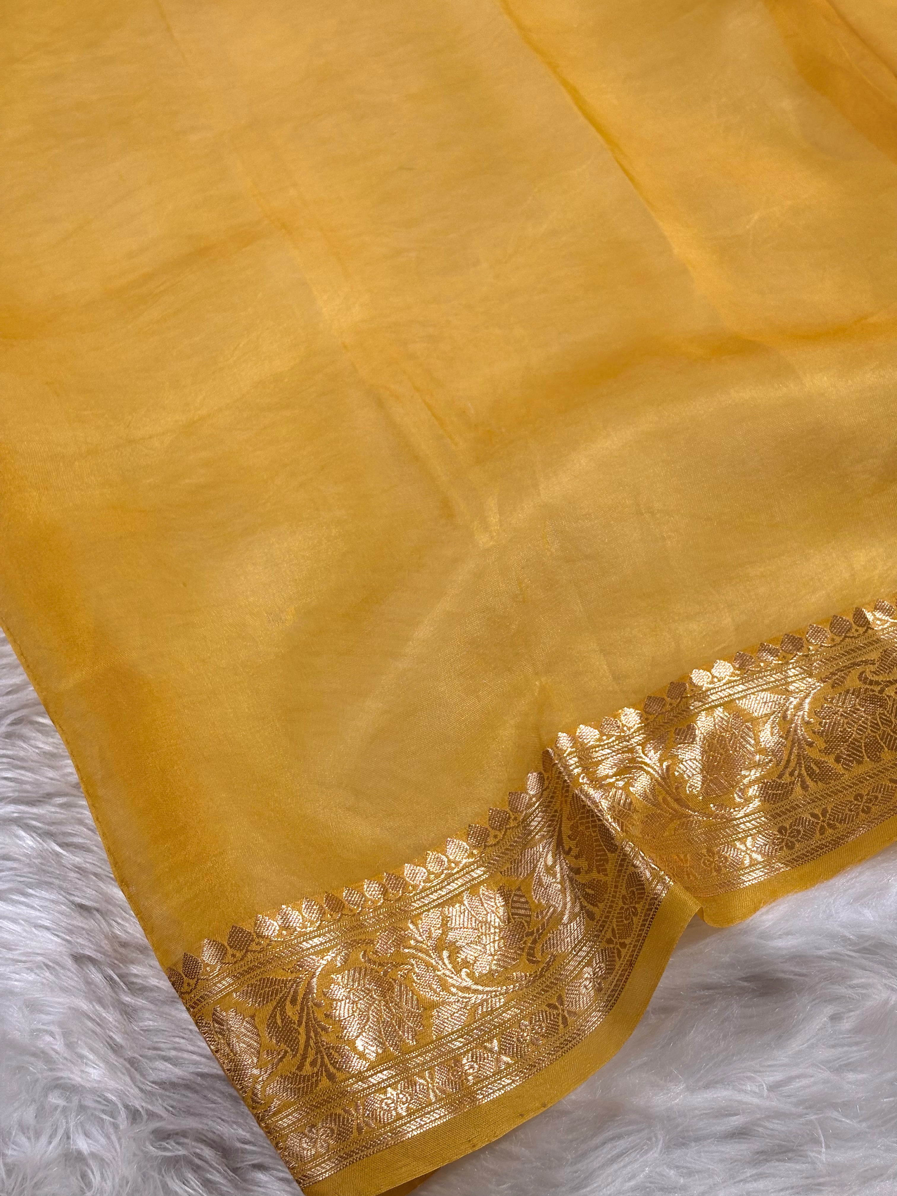 Pure Tshu Silk Alfi Handloom Banarasi Saree