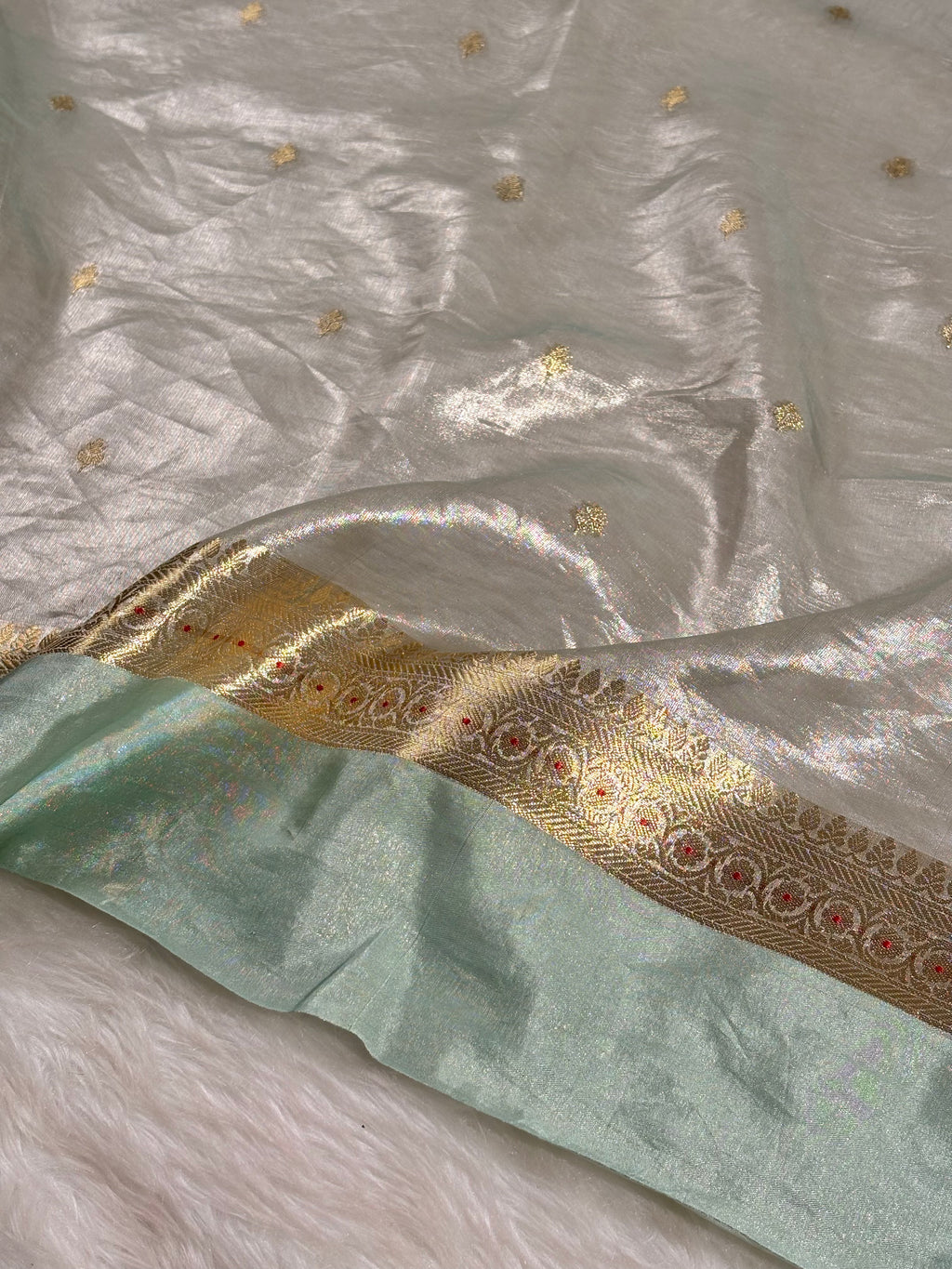 Pure Tishu Silk Banarasi Saree