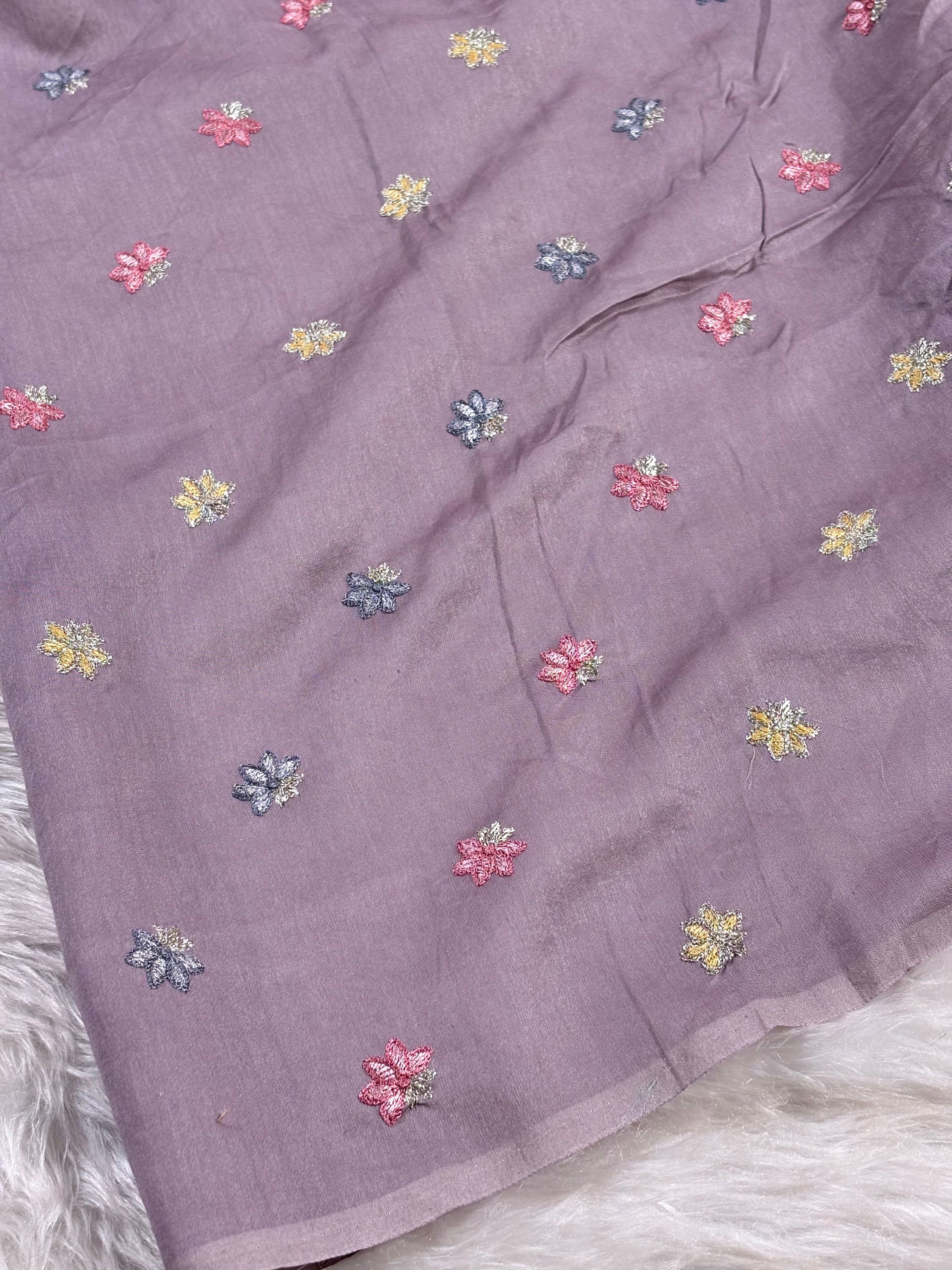 Pure Kora Organza Embroidery Banarasi Saree