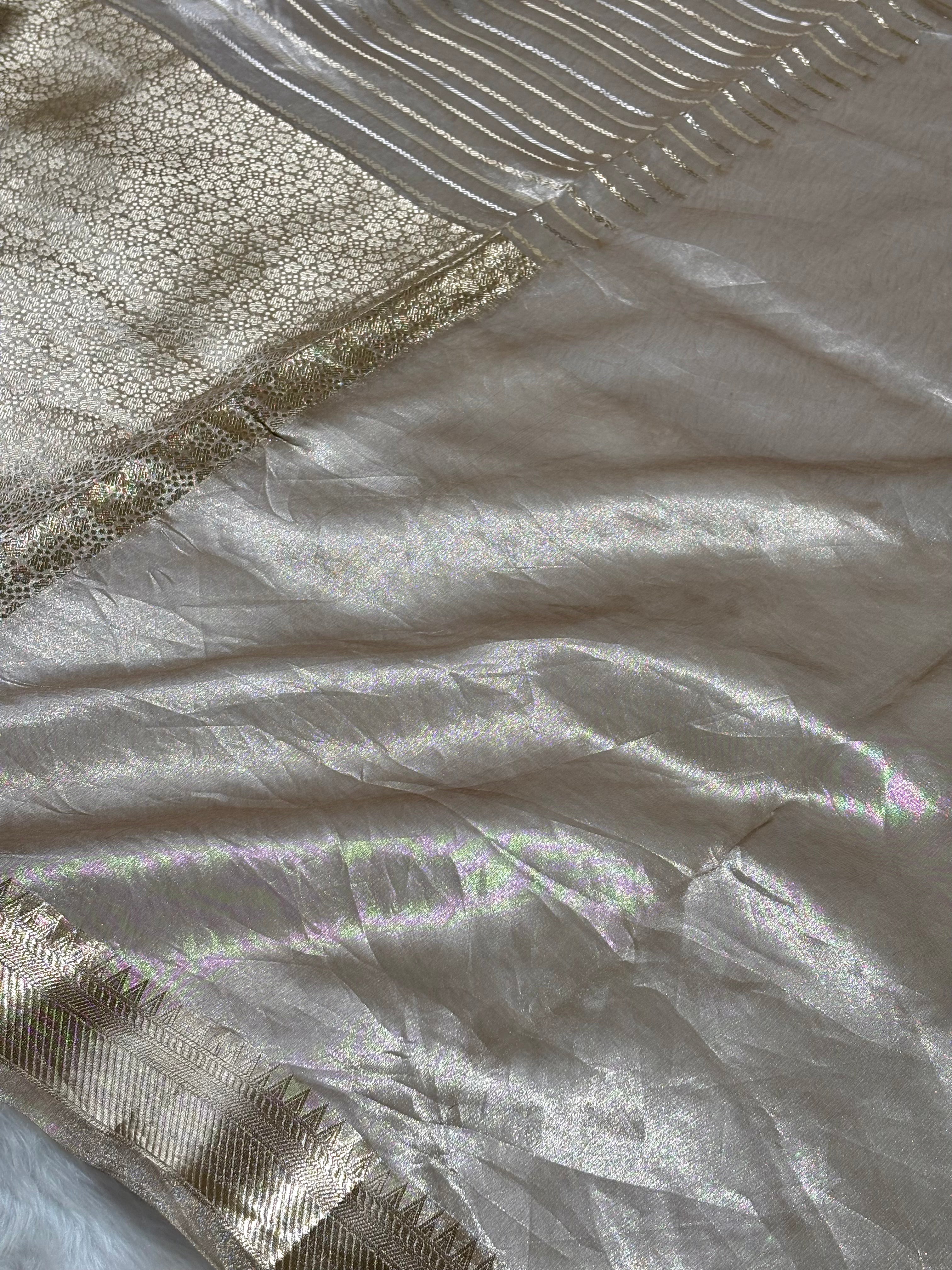 Pure Molten Tishu Banarasi Saree