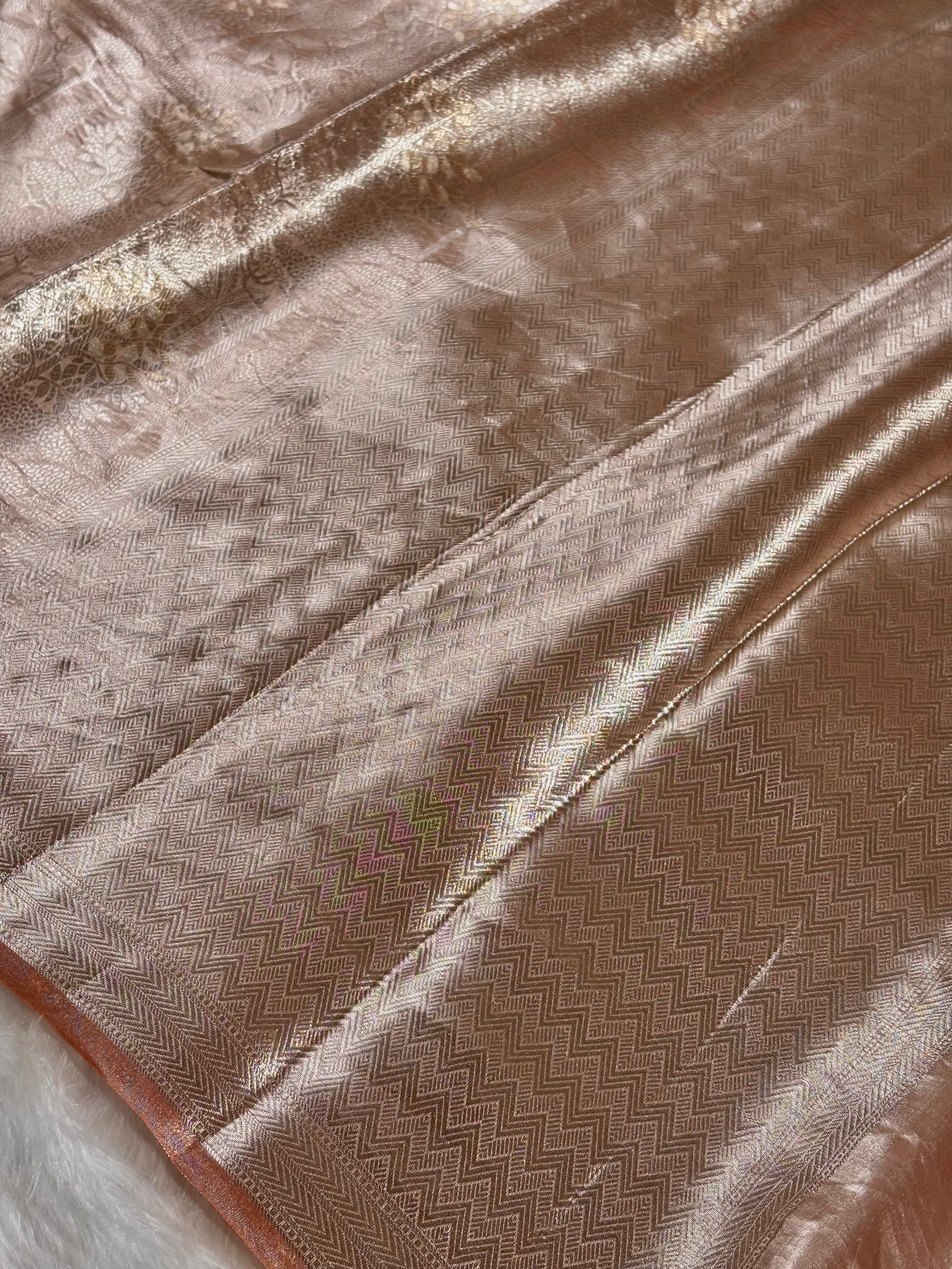 Pure Molten Tishu Alfi Banarasi Saree