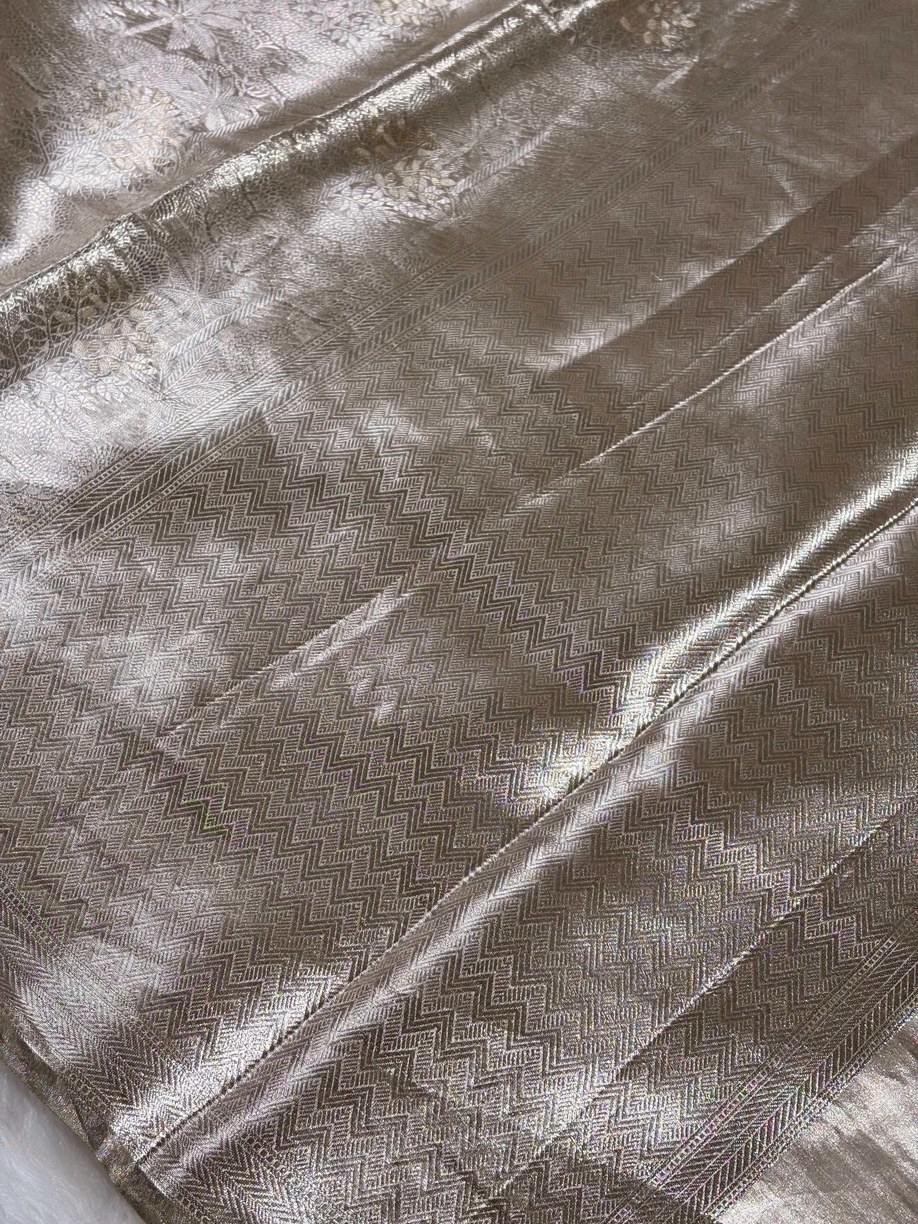 Pure Tishu Molten Alfi Banarasi Saree