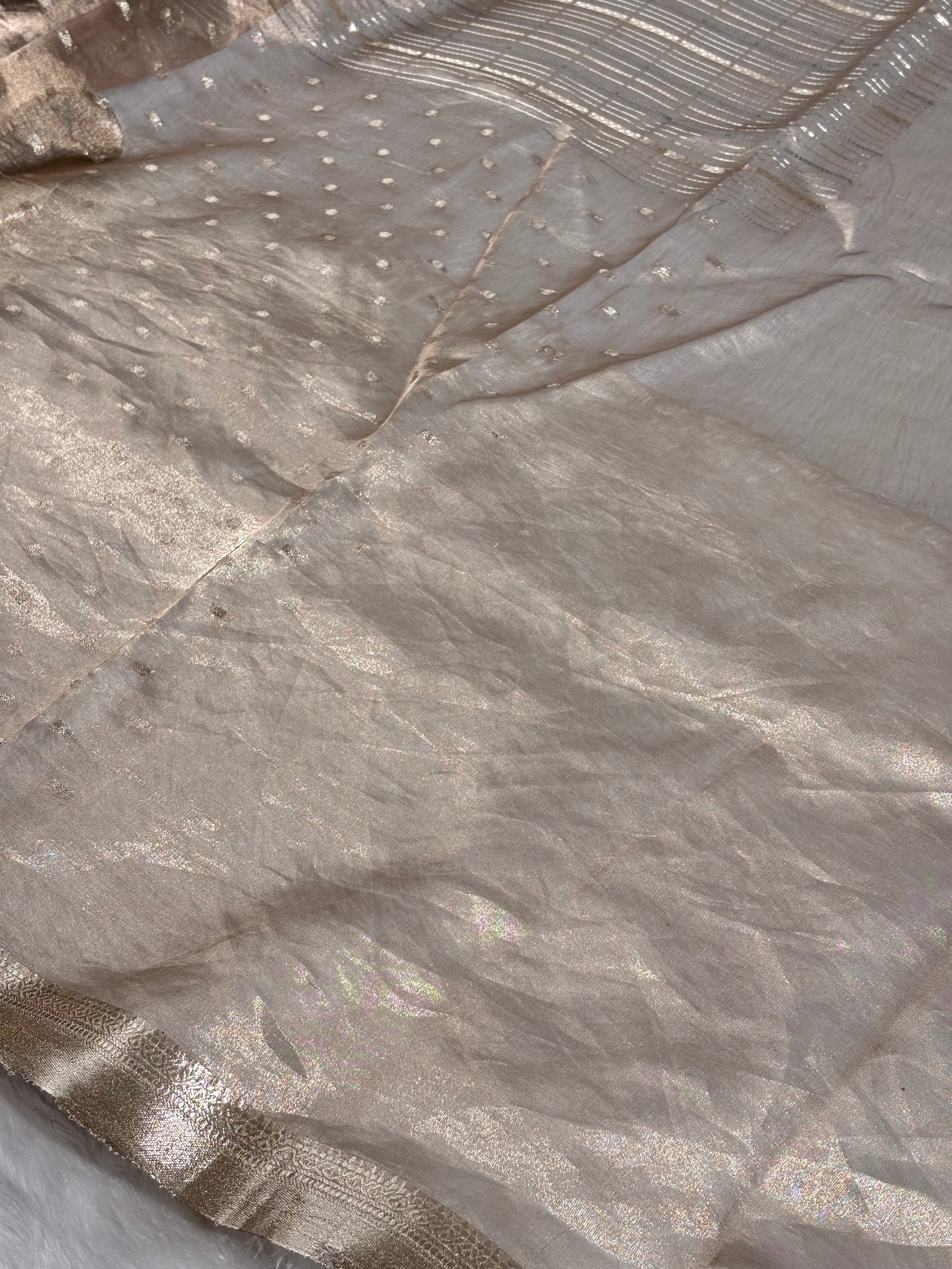 Pure Tishu Silk Banarasi Saree