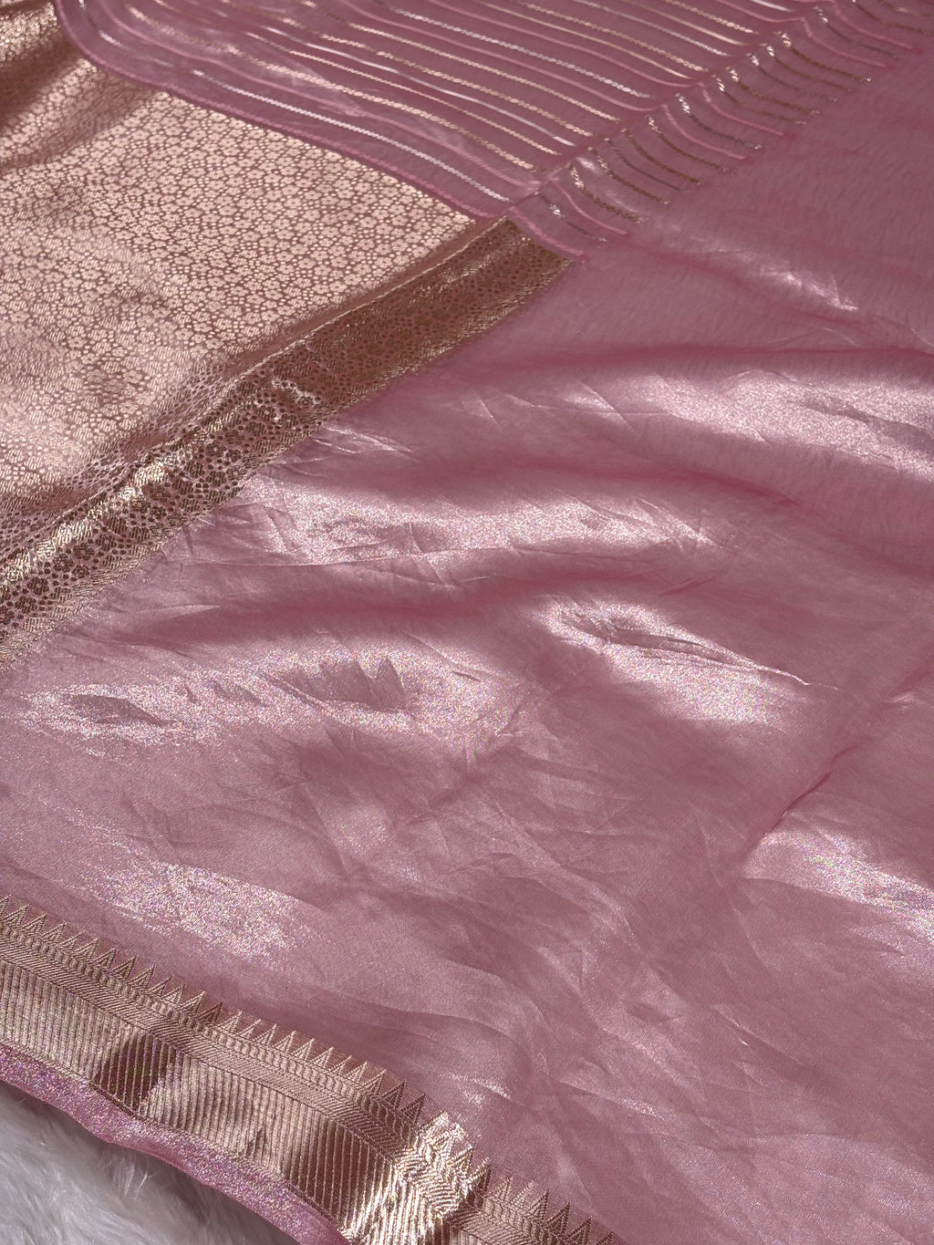 Pure Molten Tishu Banarasi Saree