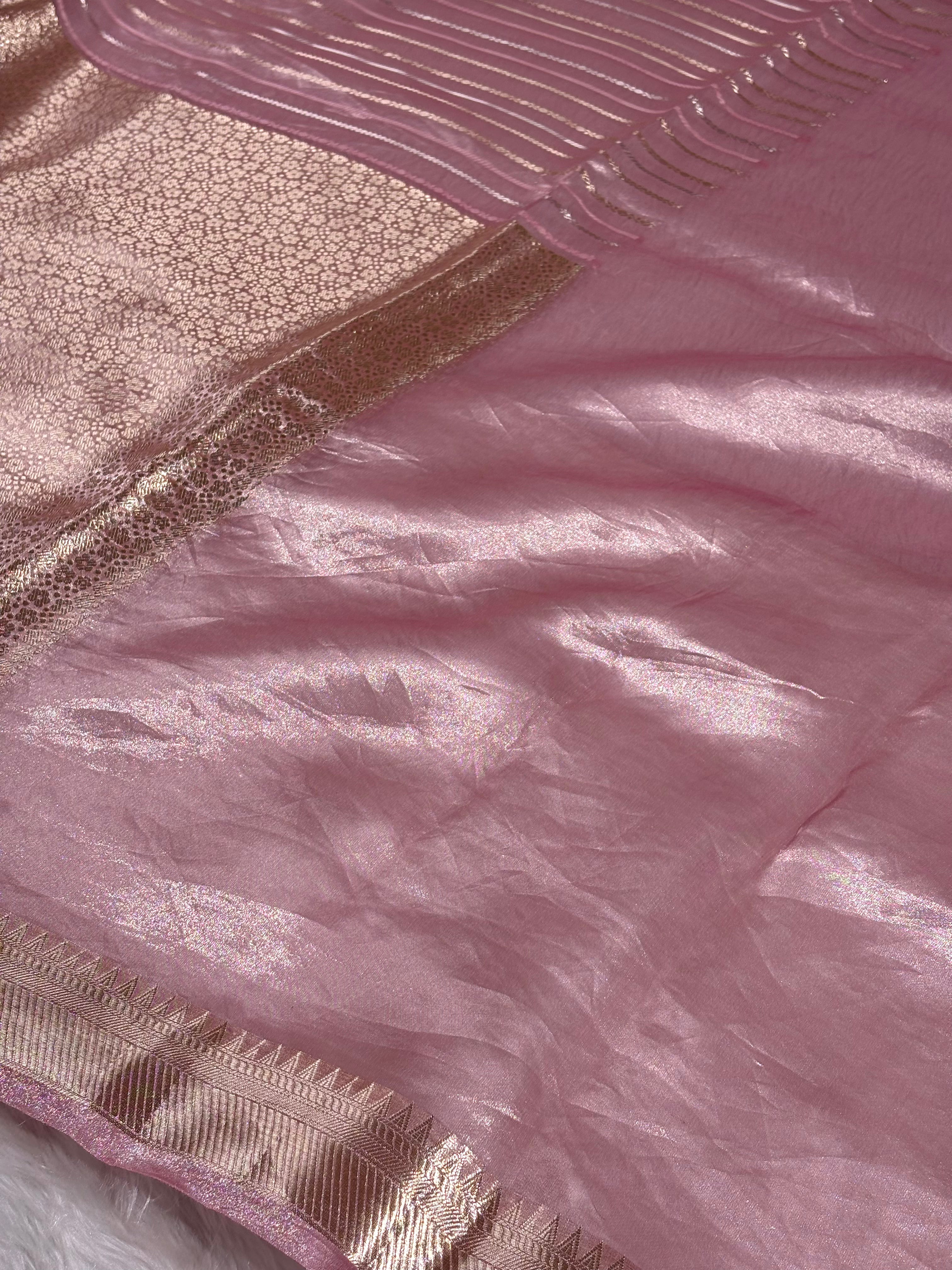 Pure Molten Tishu Banarasi Saree