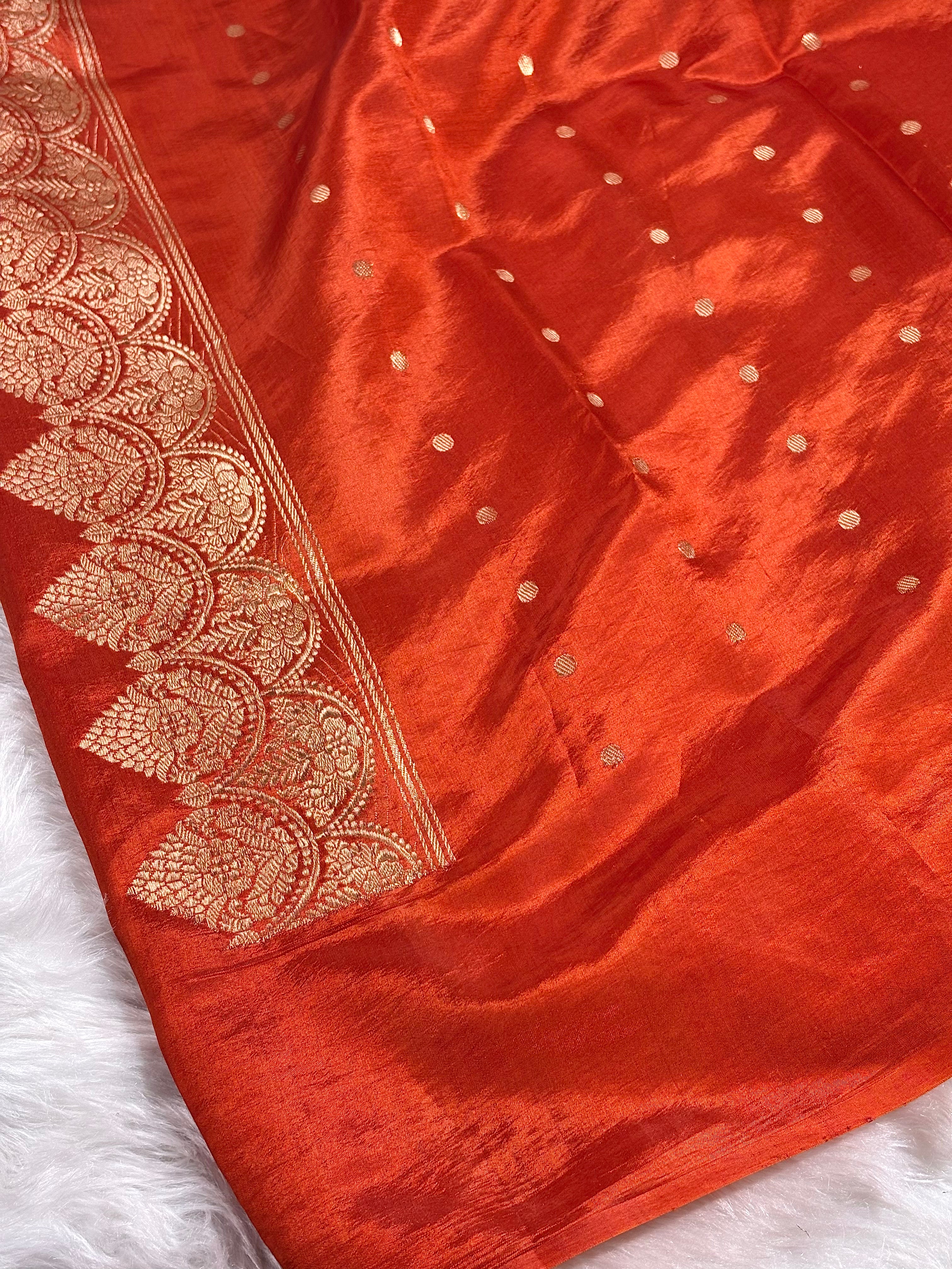Pure Katan Silk Handloom banarasi Saree