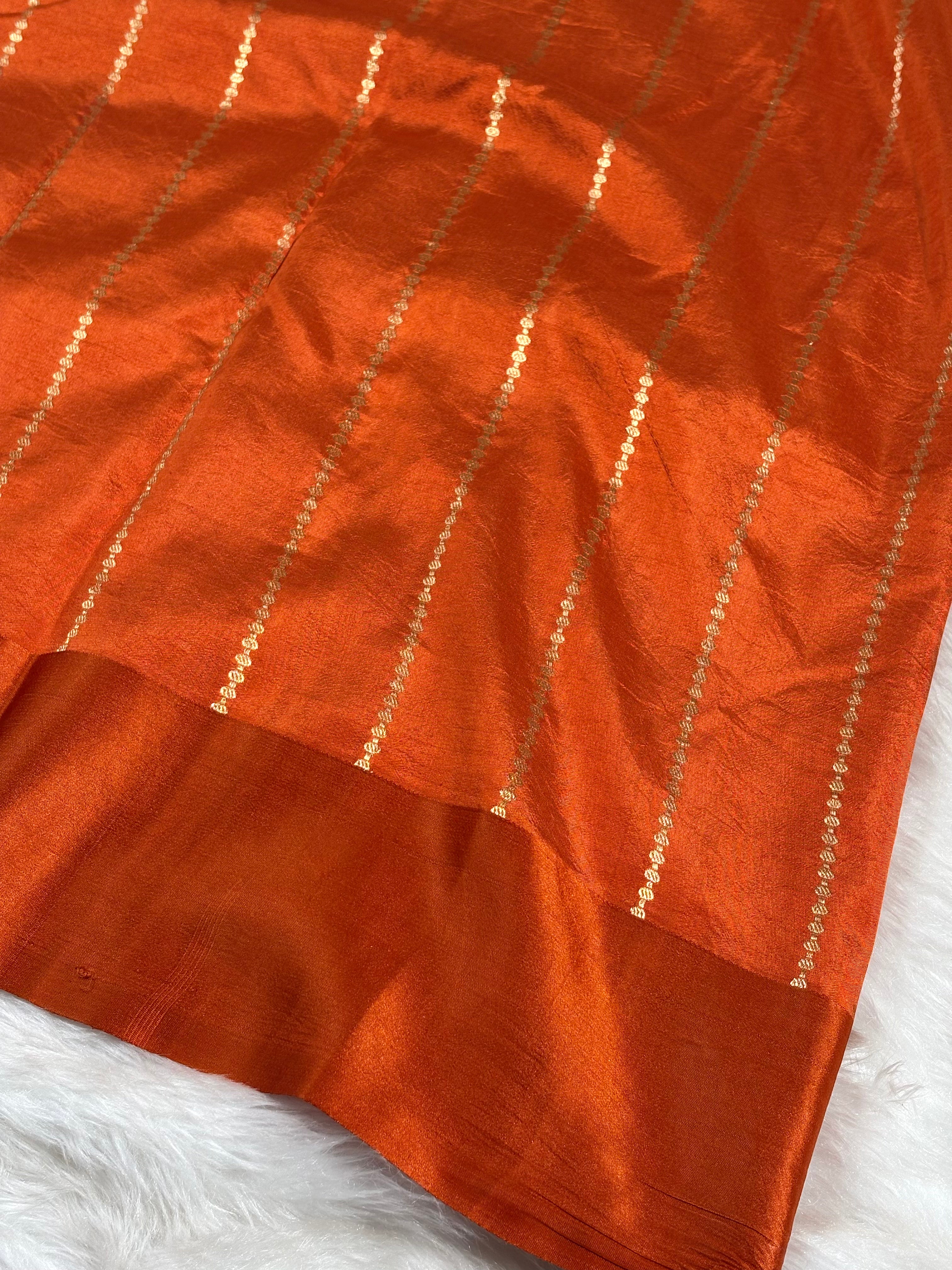 Pure Katan Silk Alfi Handloom Banarasi Saree