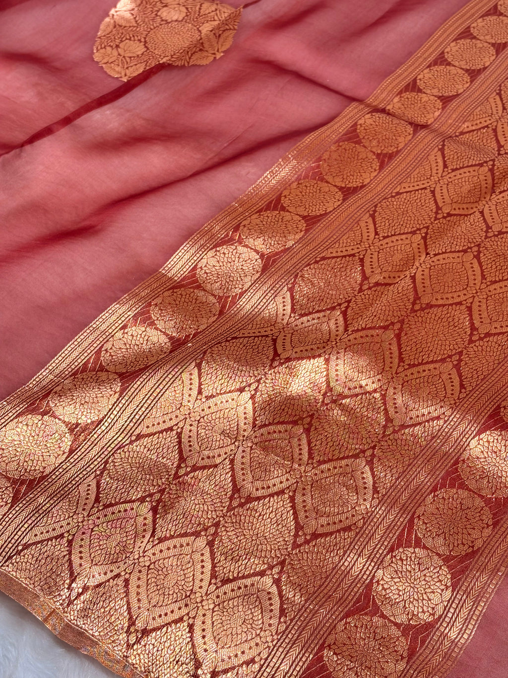 Pure Kora Organza Handloom Banarasi Saree