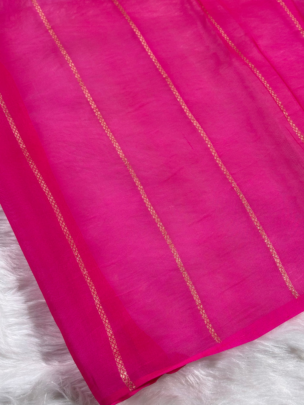 Pure Kora Organza Alfi Handloom Banarasi saree