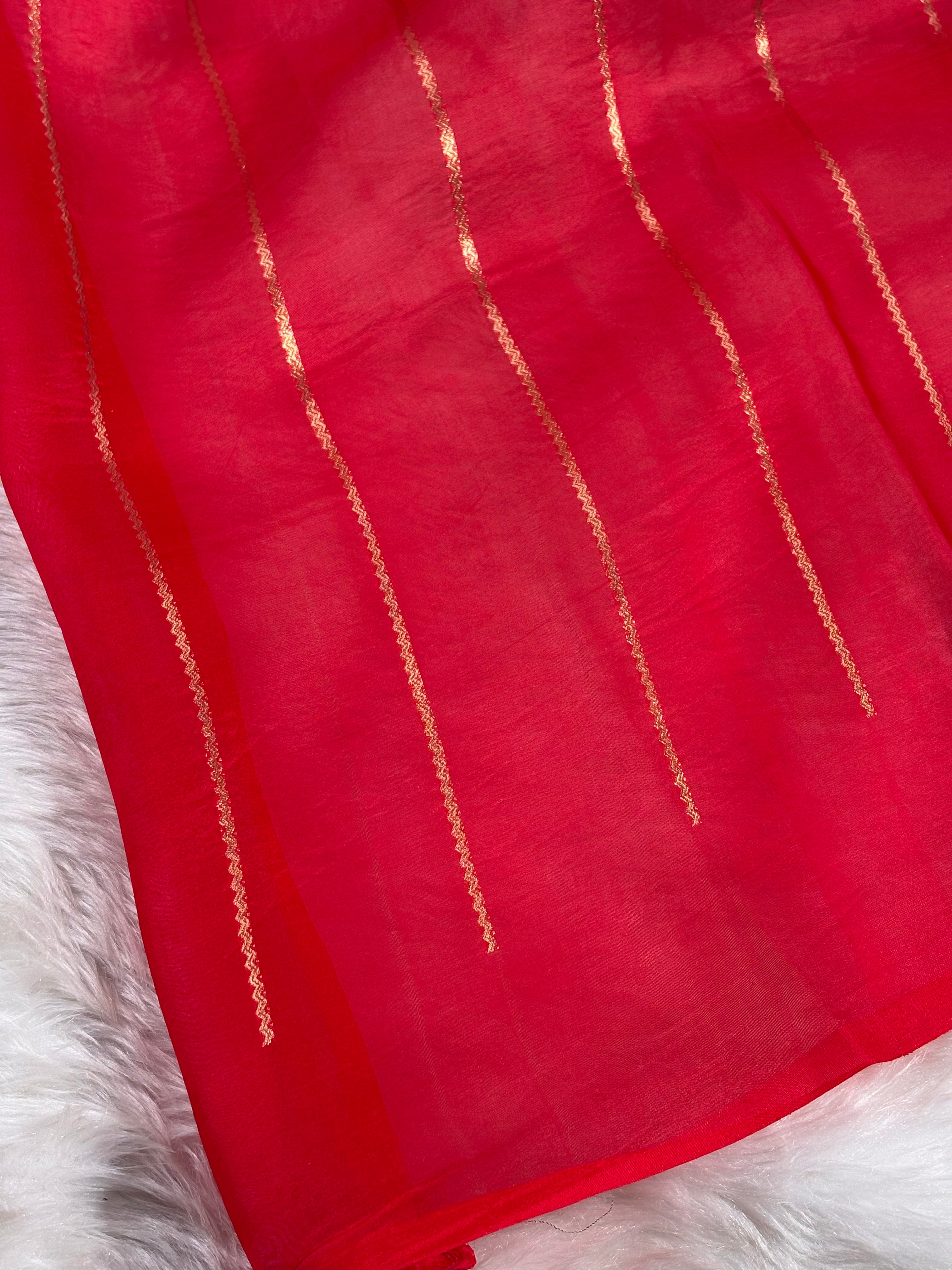 Pure Kora Organza Handloom Banarasi Saree