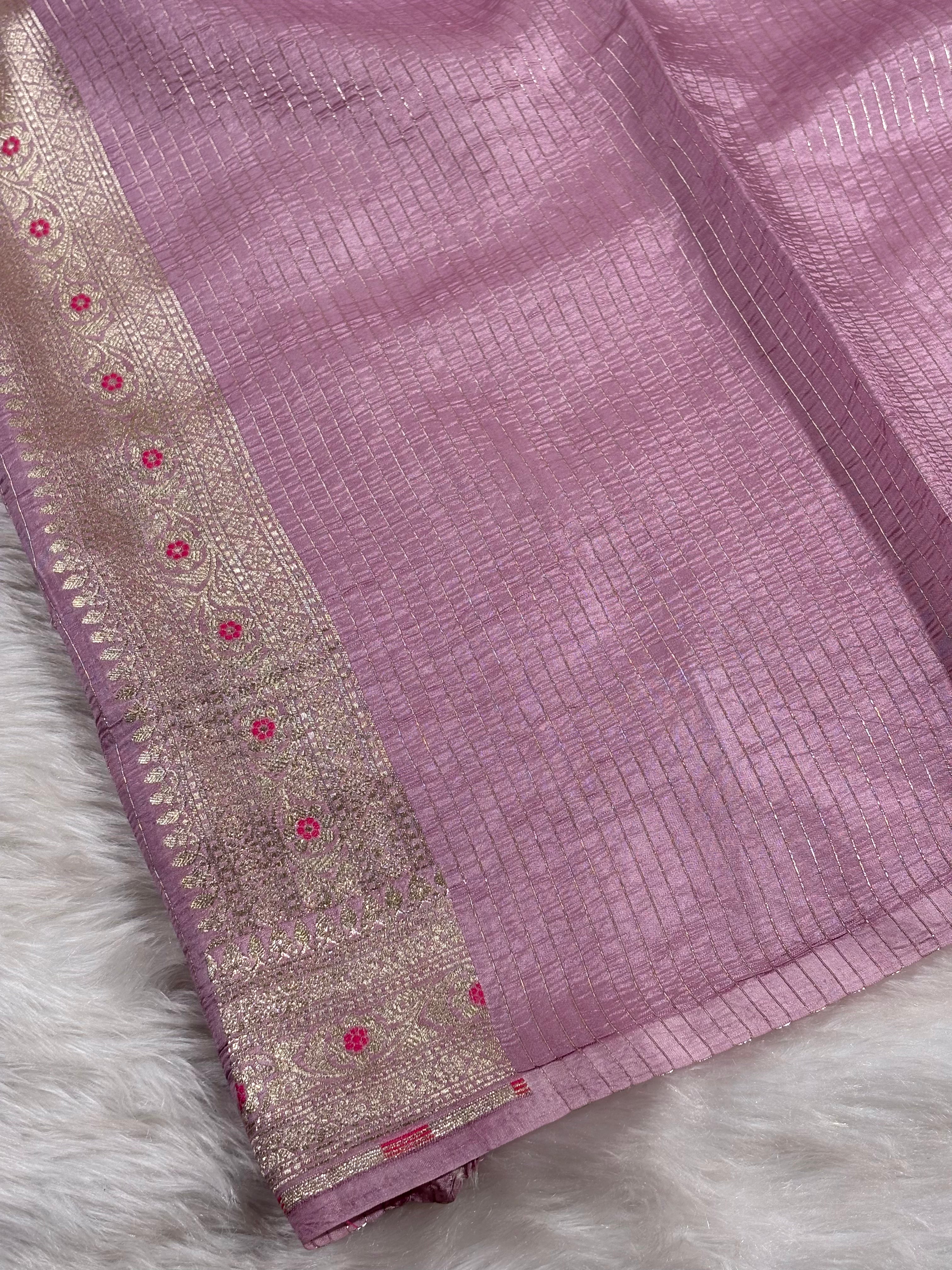Pure Katan Silk Alfi Banarasi Saree