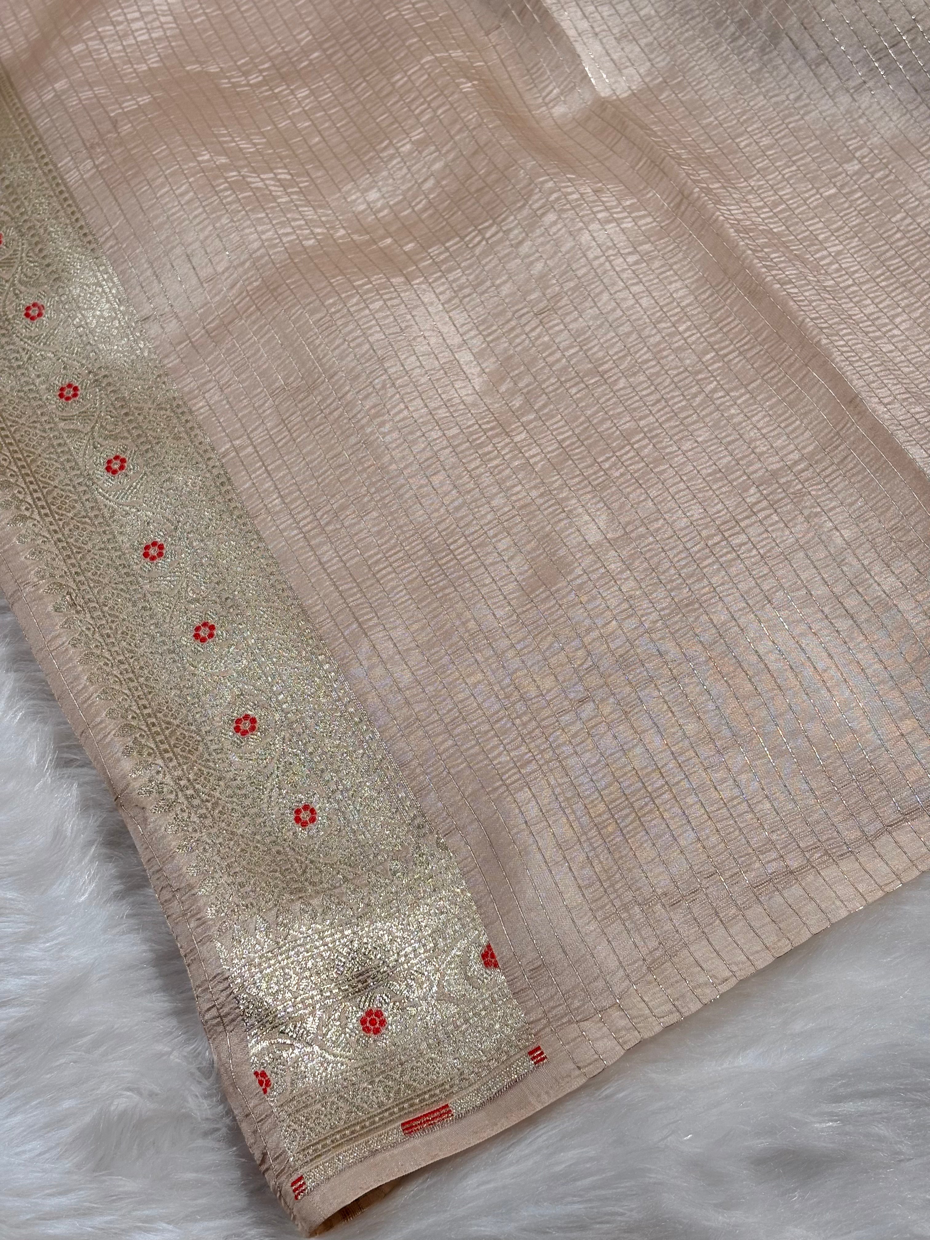 Pure Katan Silk Alfi Banarasi Saree