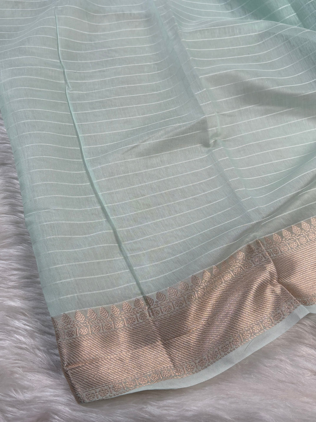 Cotton Checks Banarasi Saree