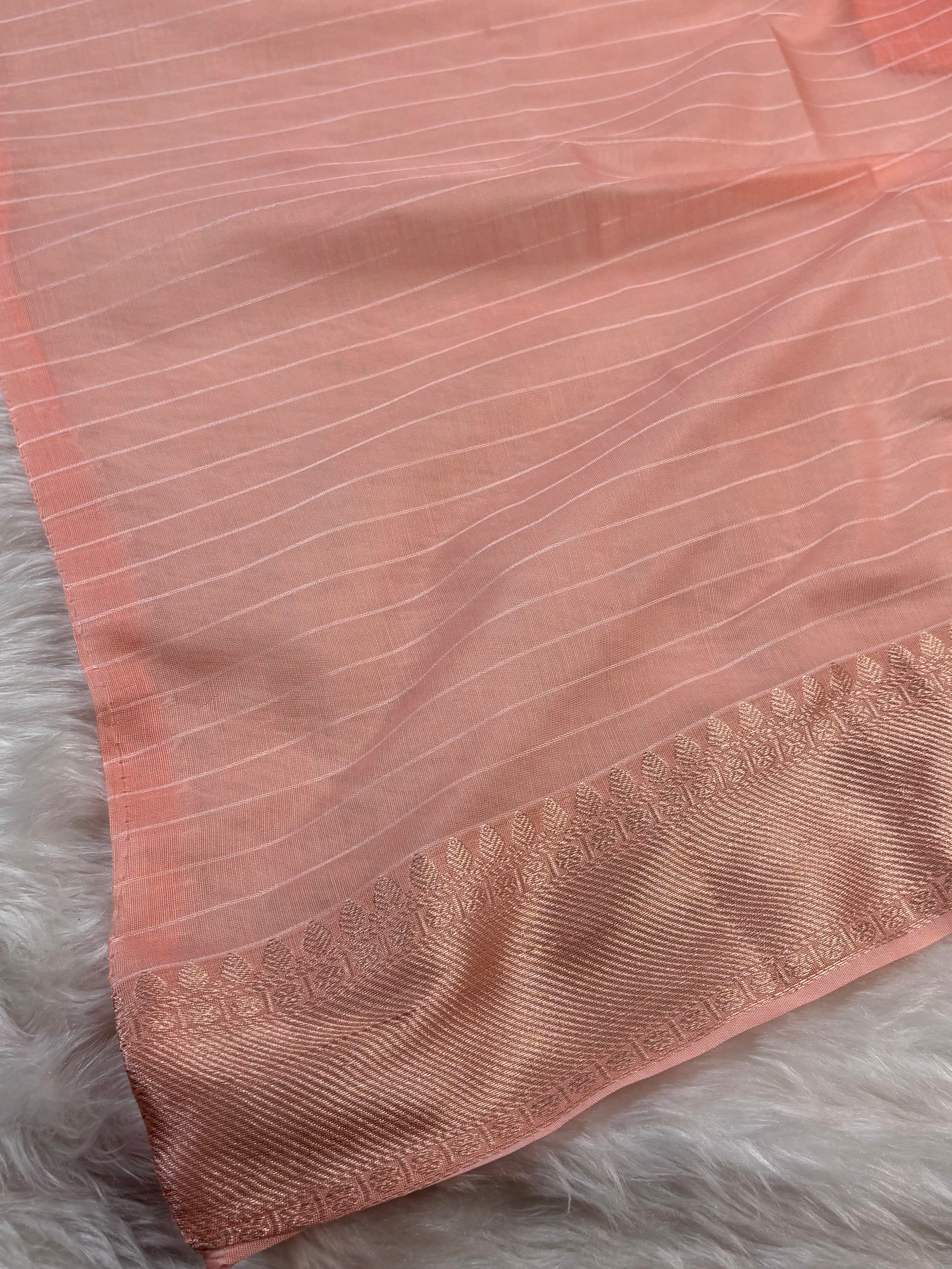 Cotton Checks Banarasi Saree
