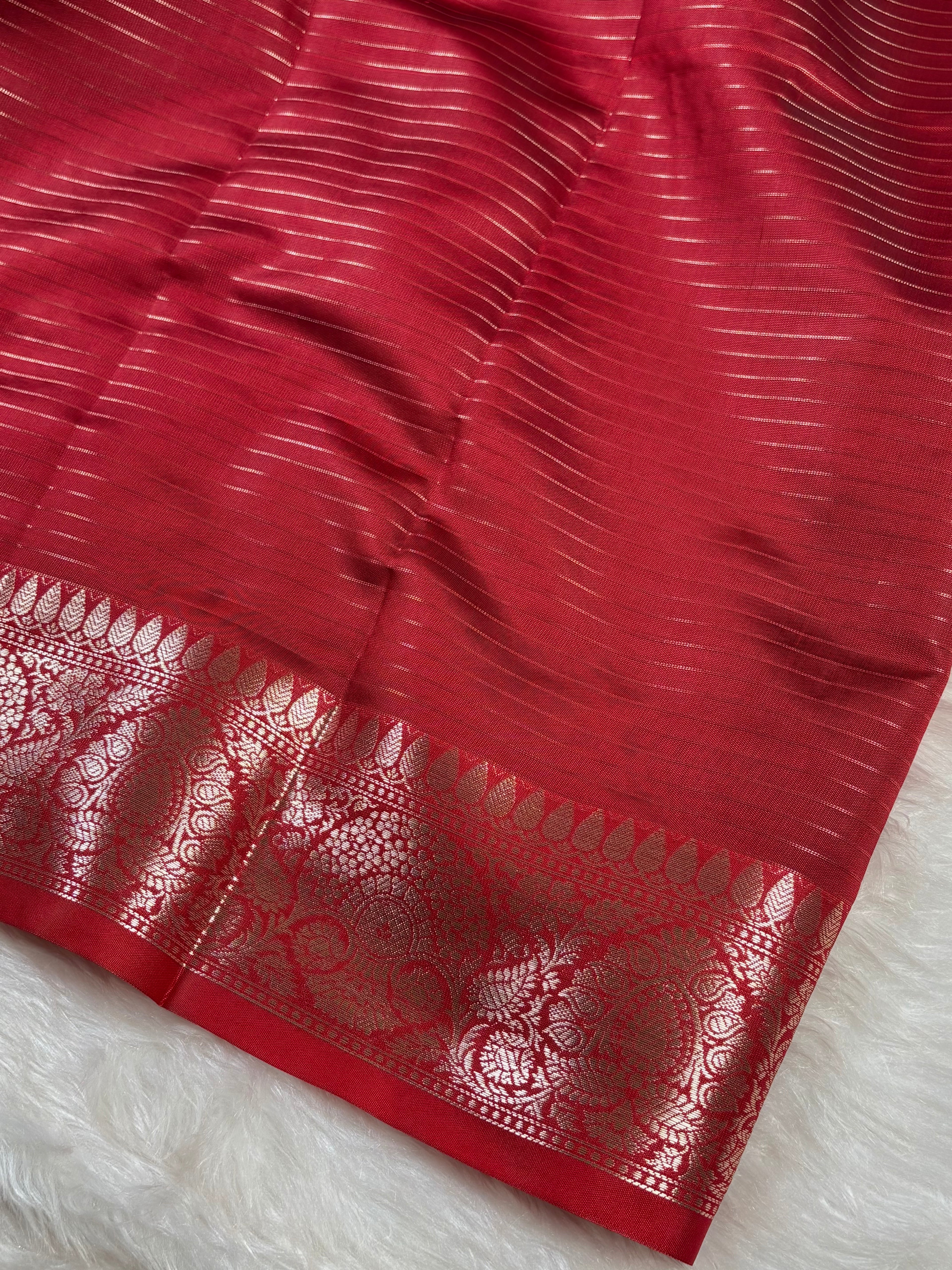 Katan Checks Banarasi Saree