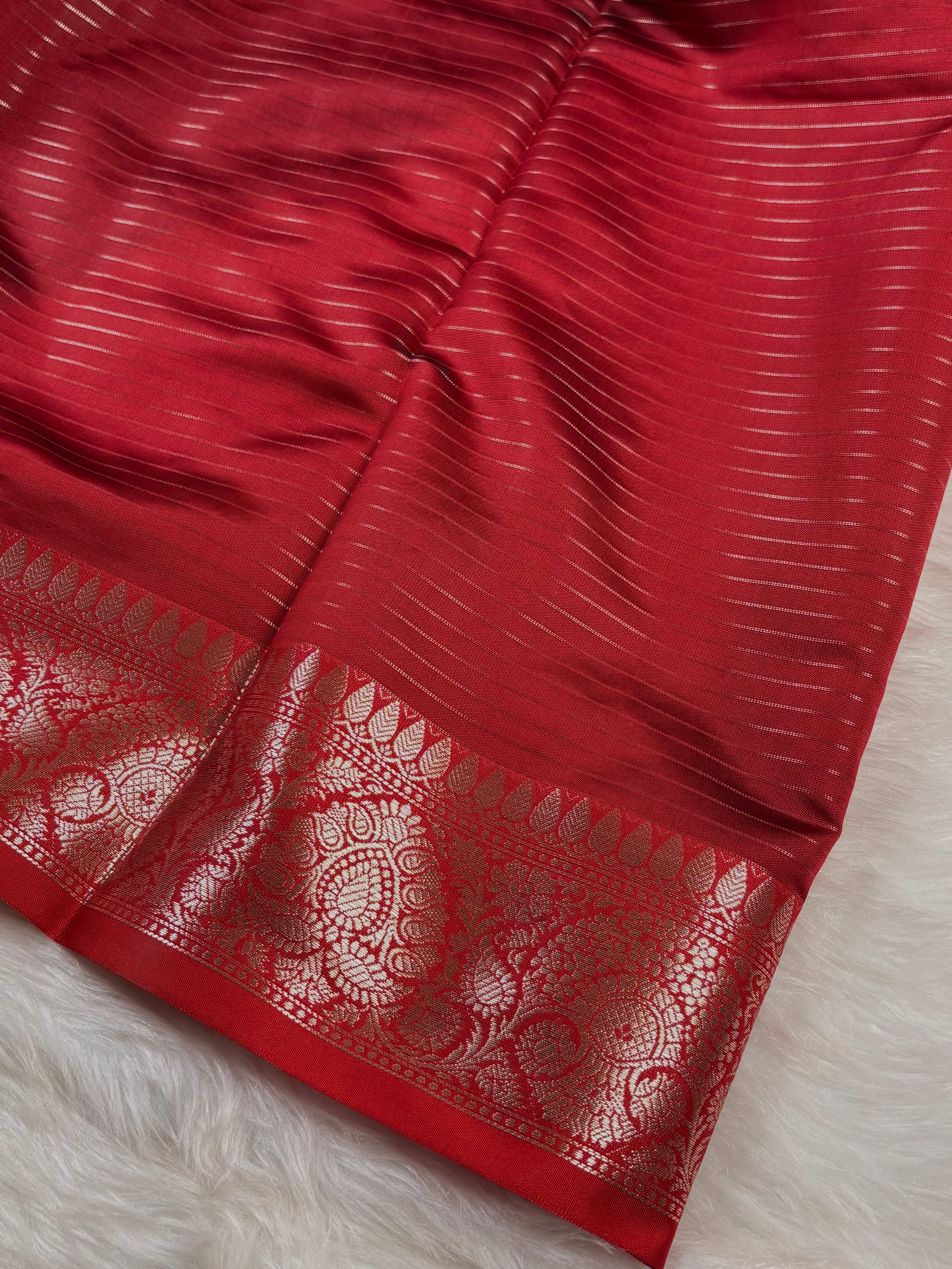 Katan Checks Banarasi Saree