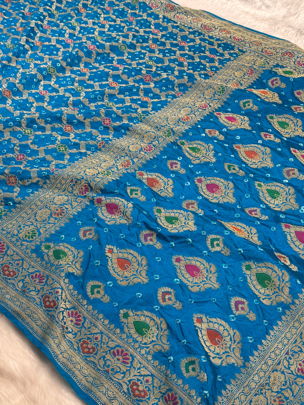 Banarasi Georgette Bandhani Saree