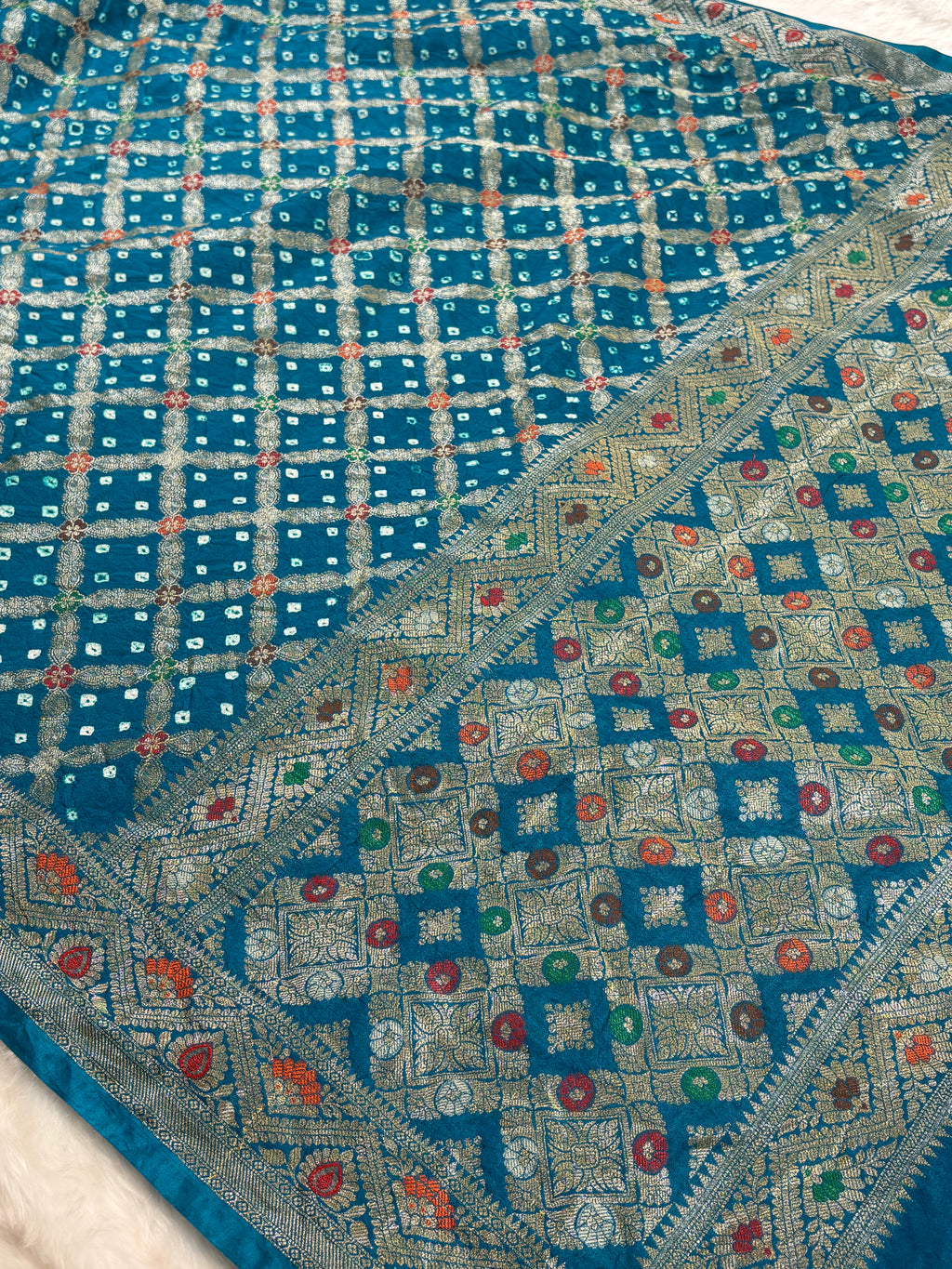 Banarasi Georgette Bandhani Saree