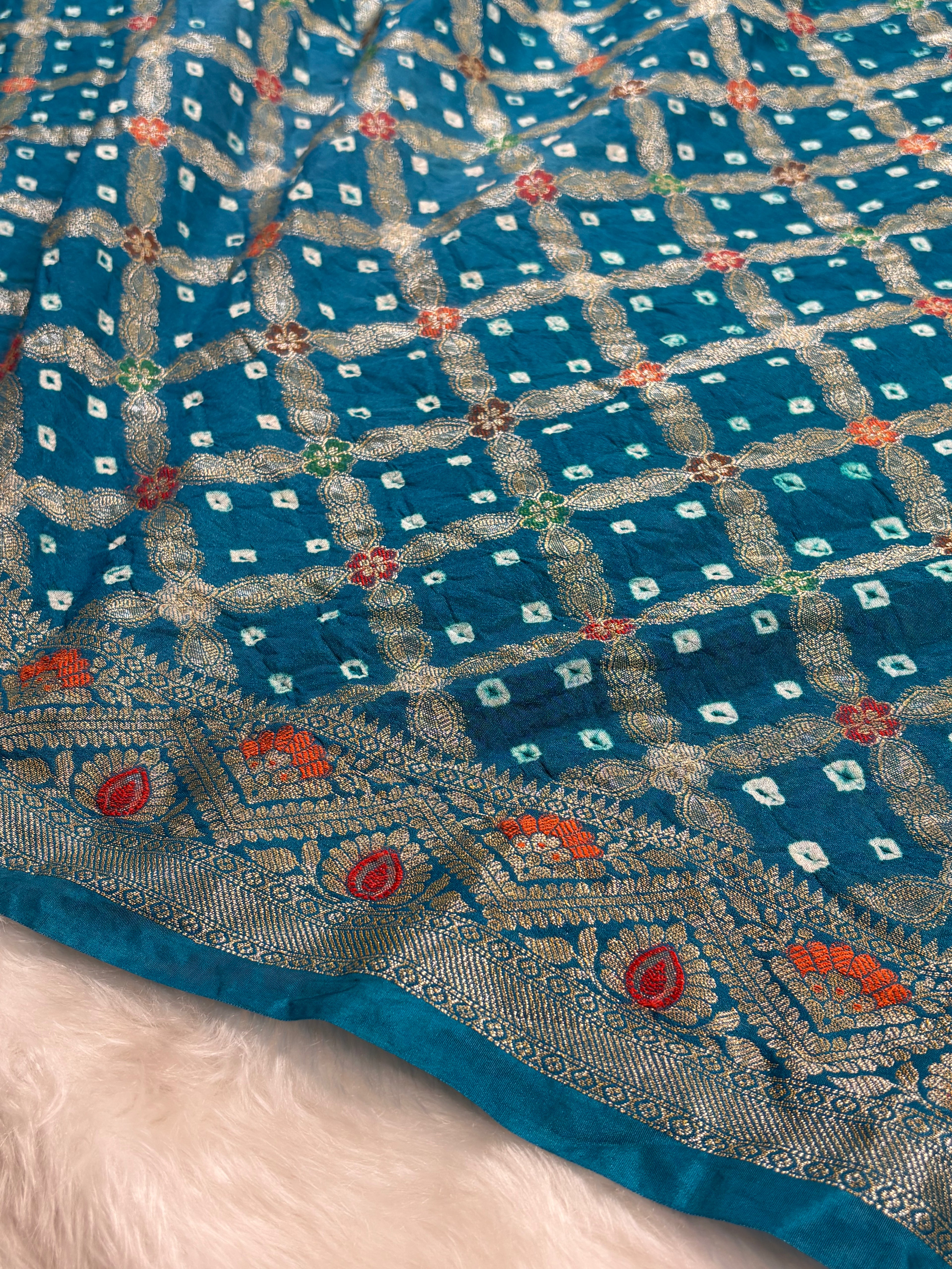 Banarasi Georgette Bandhani Saree