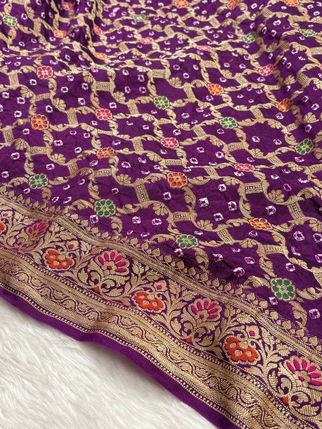 Banarasi Georgette Bandhani Saree