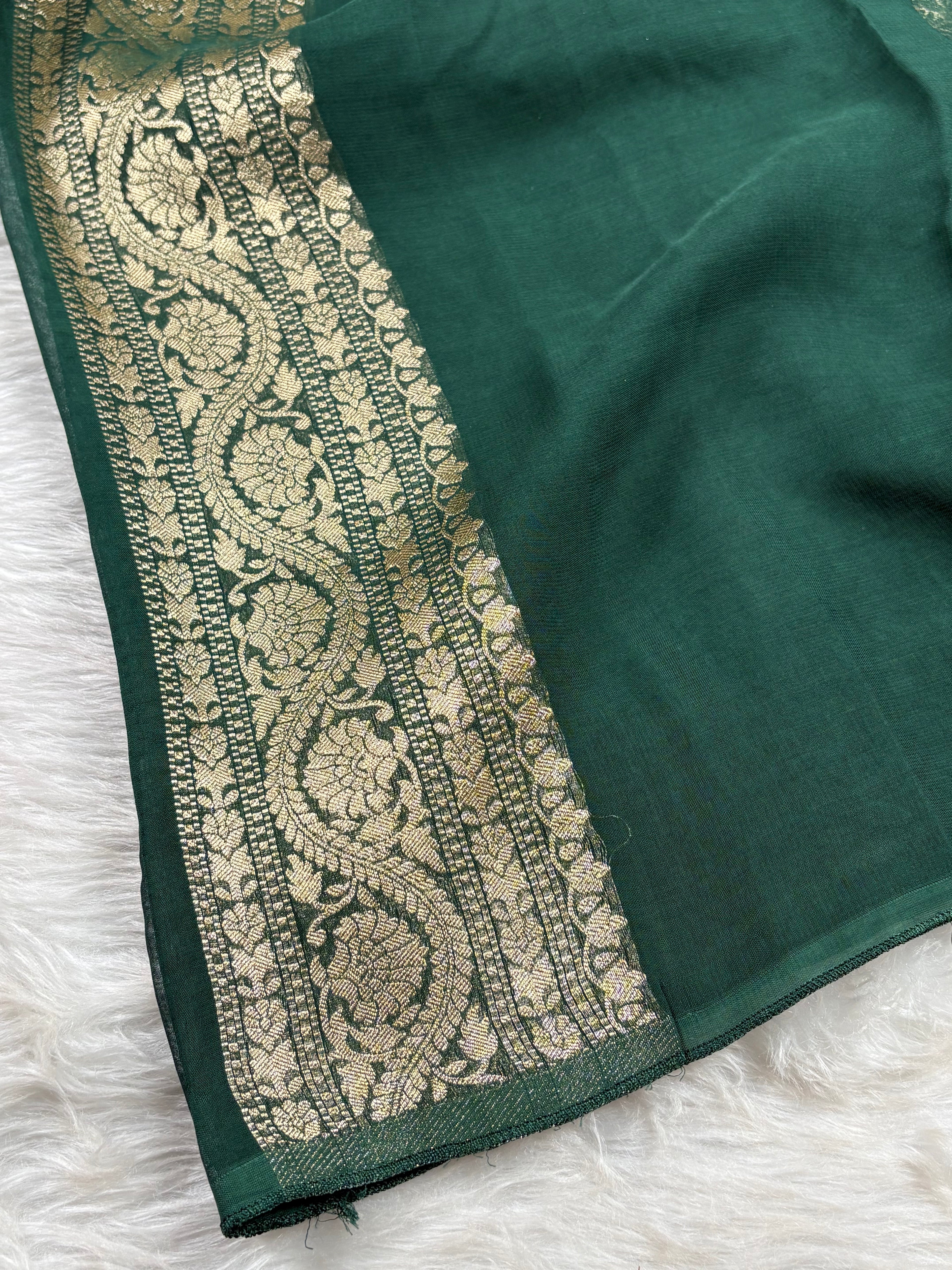 Khaddi Georgette Silk Banarasi Saree