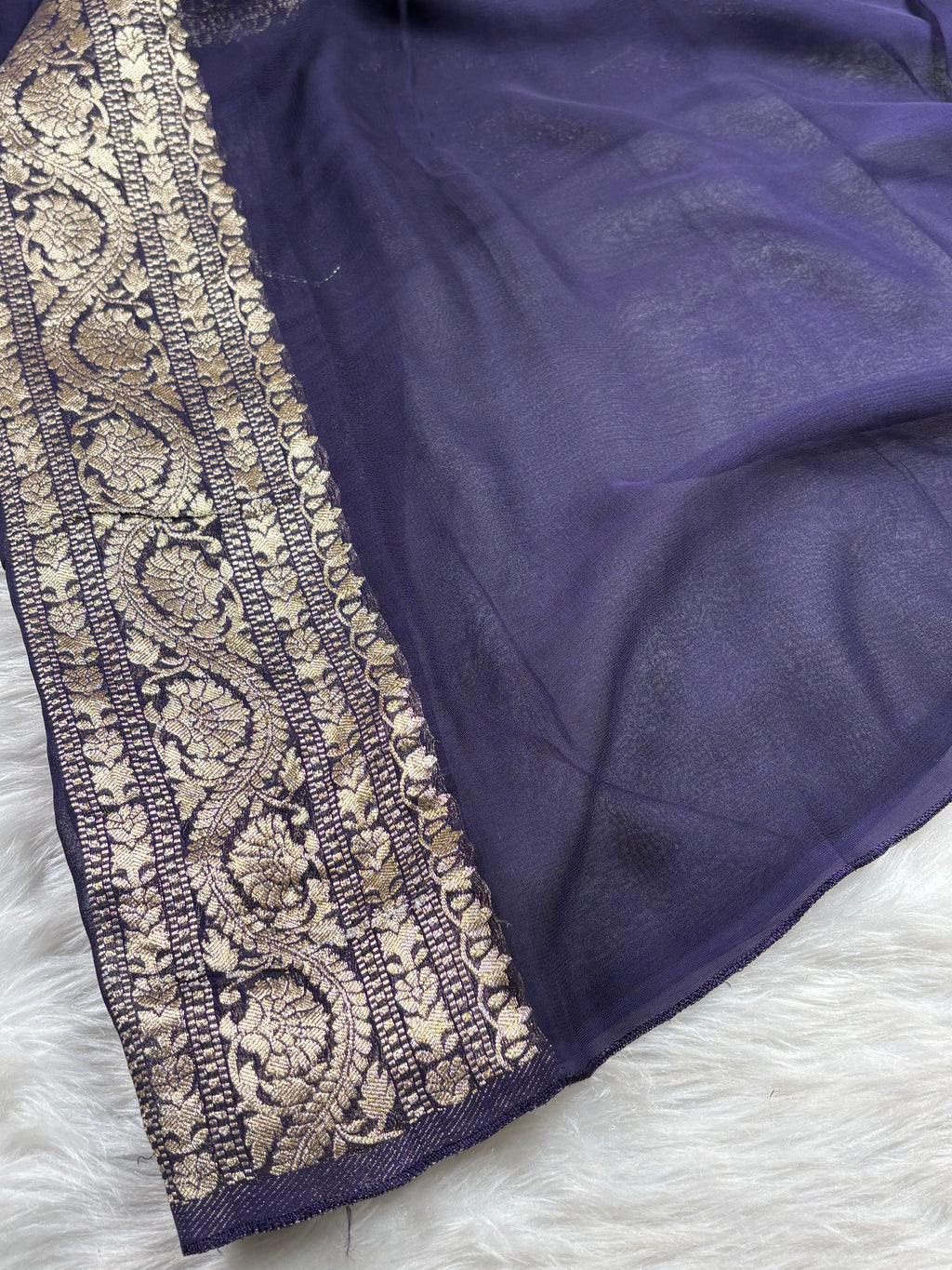 Khaddi Georgette Silk Banarasi Saree