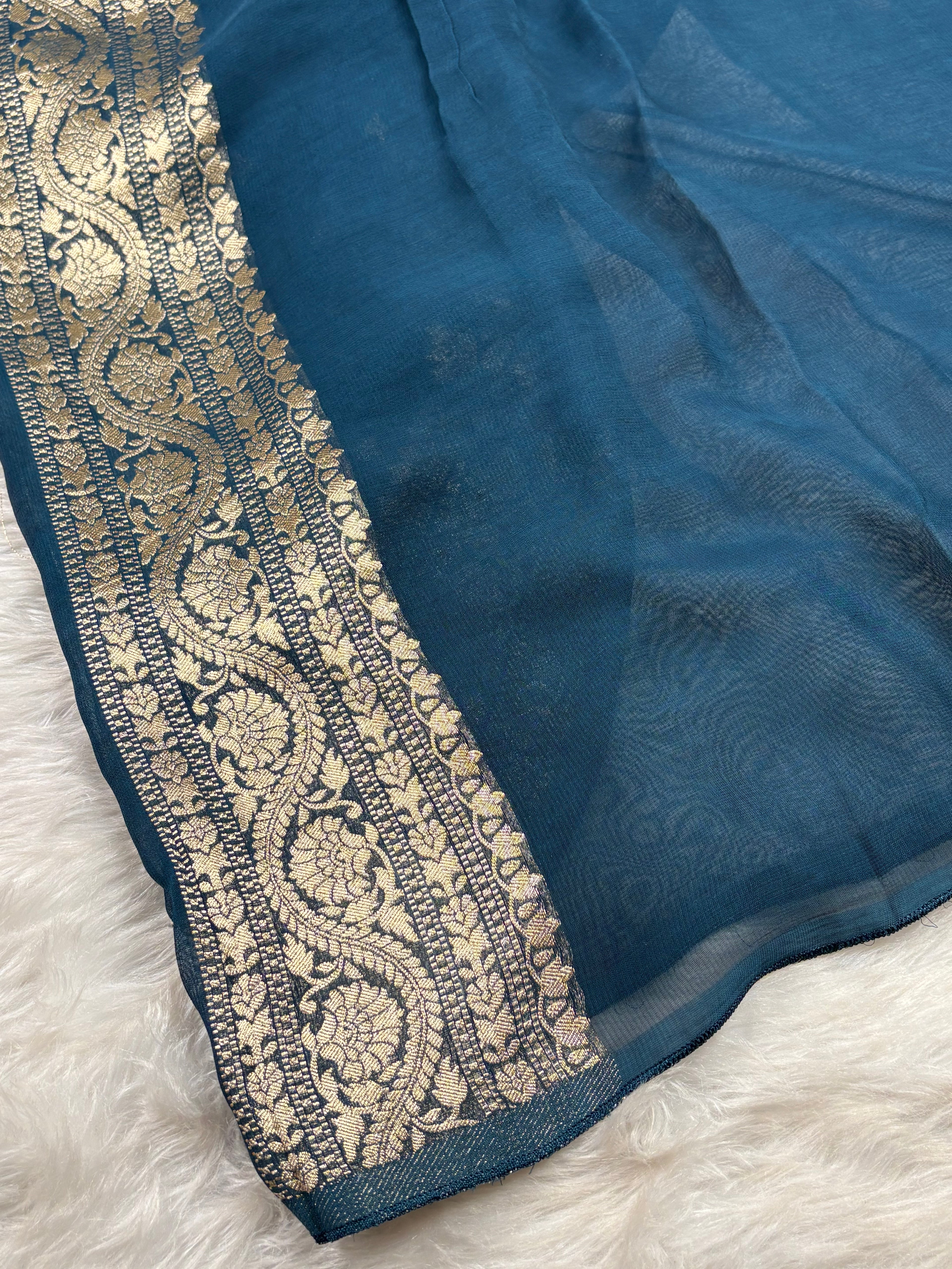 Khaddi Georgette Silk Banarasi Saree