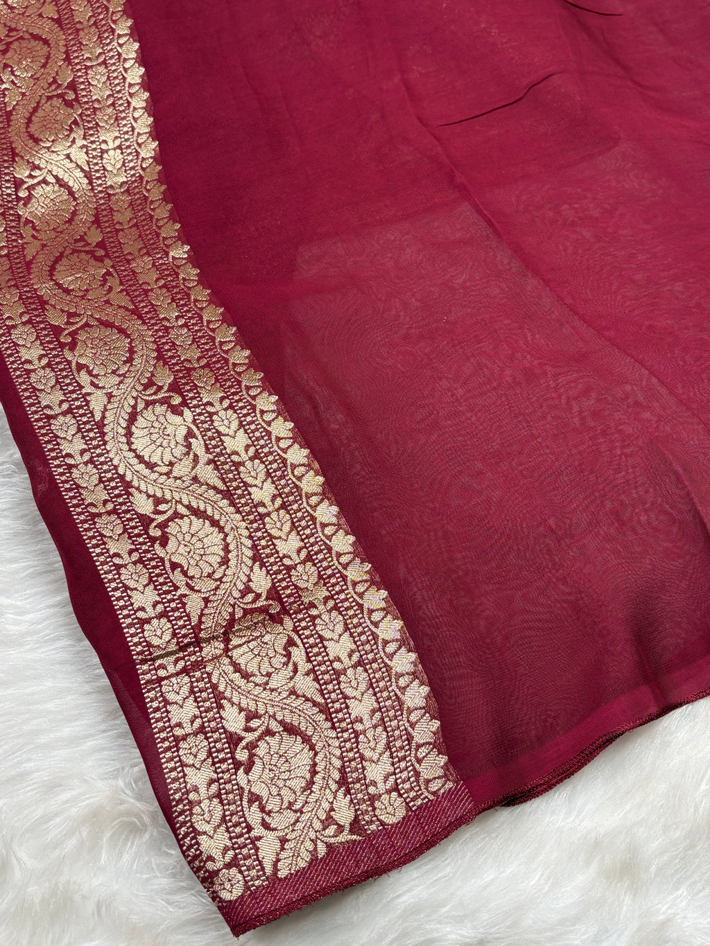 Khaddi Georgette Silk Banarasi Saree