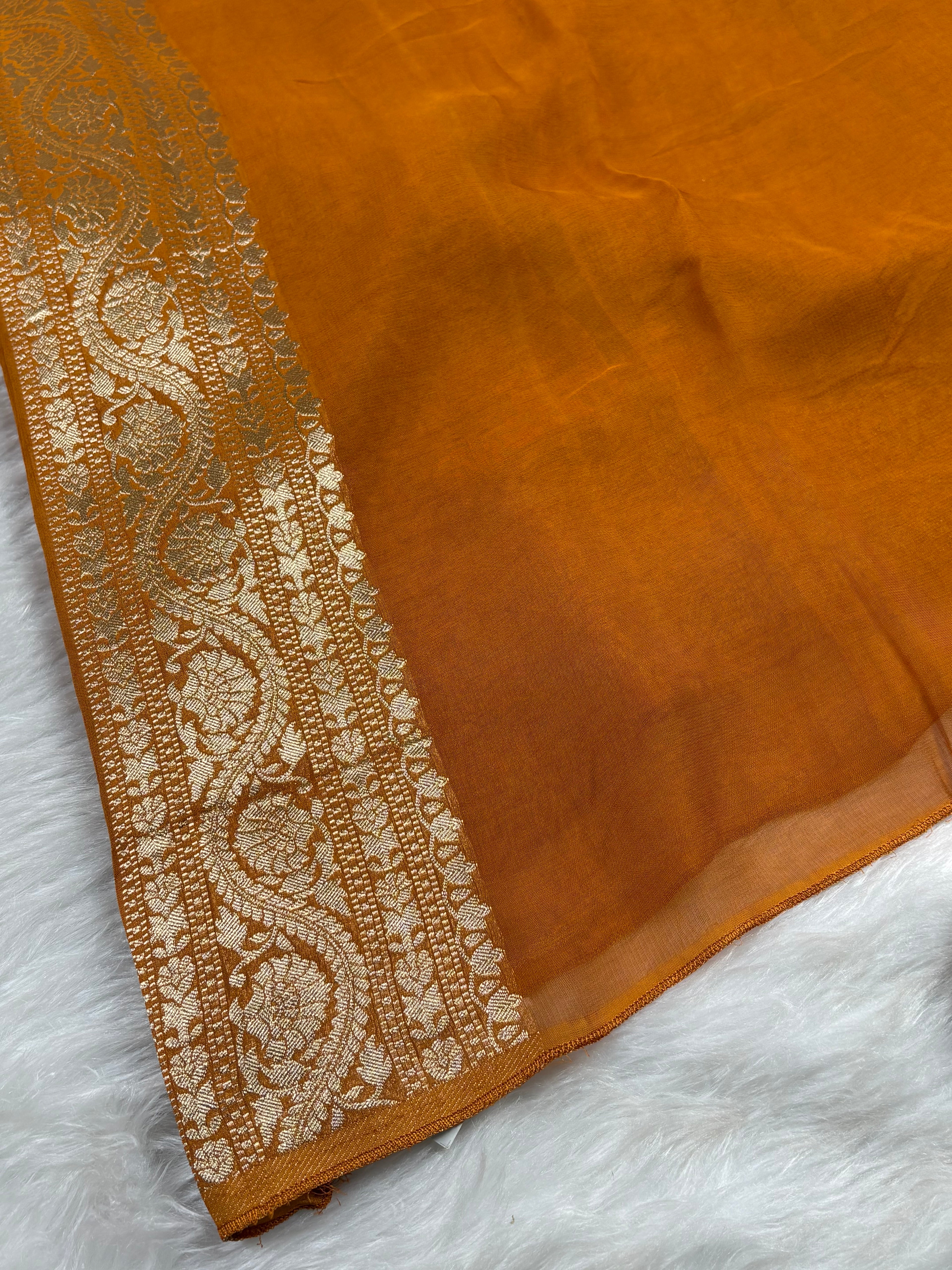 Khaddi Georgette Silk Banarasi Saree
