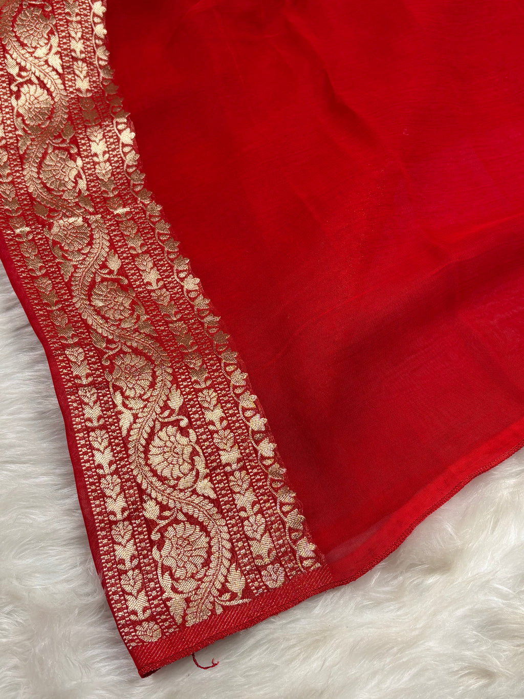 Khaddi Georgette Silk Banarasi Saree