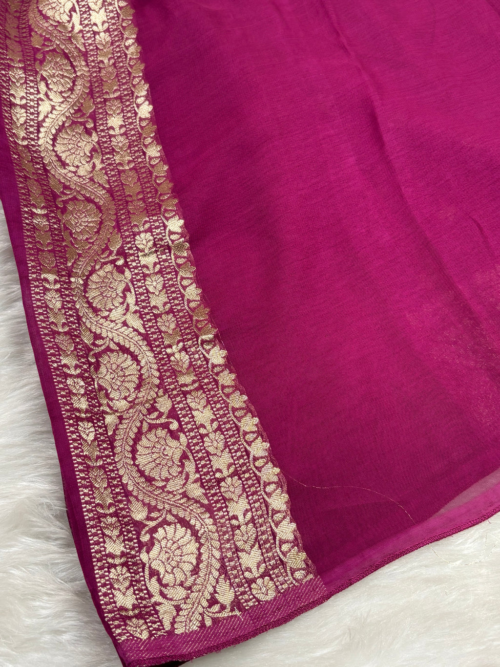 Khaddi Georgette Silk Banarasi Saree