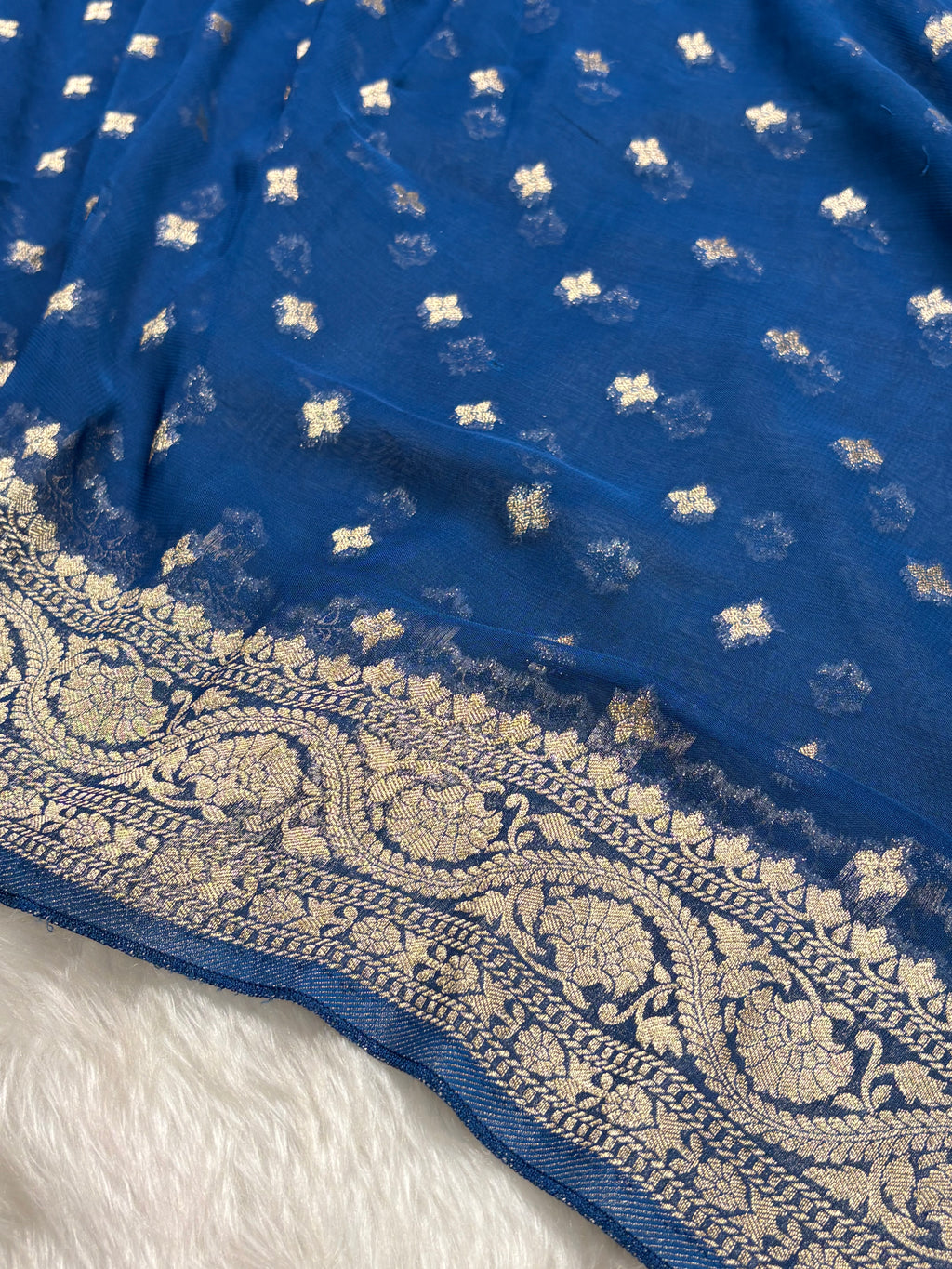 Khaddi Georgette Silk Banarasi Saree