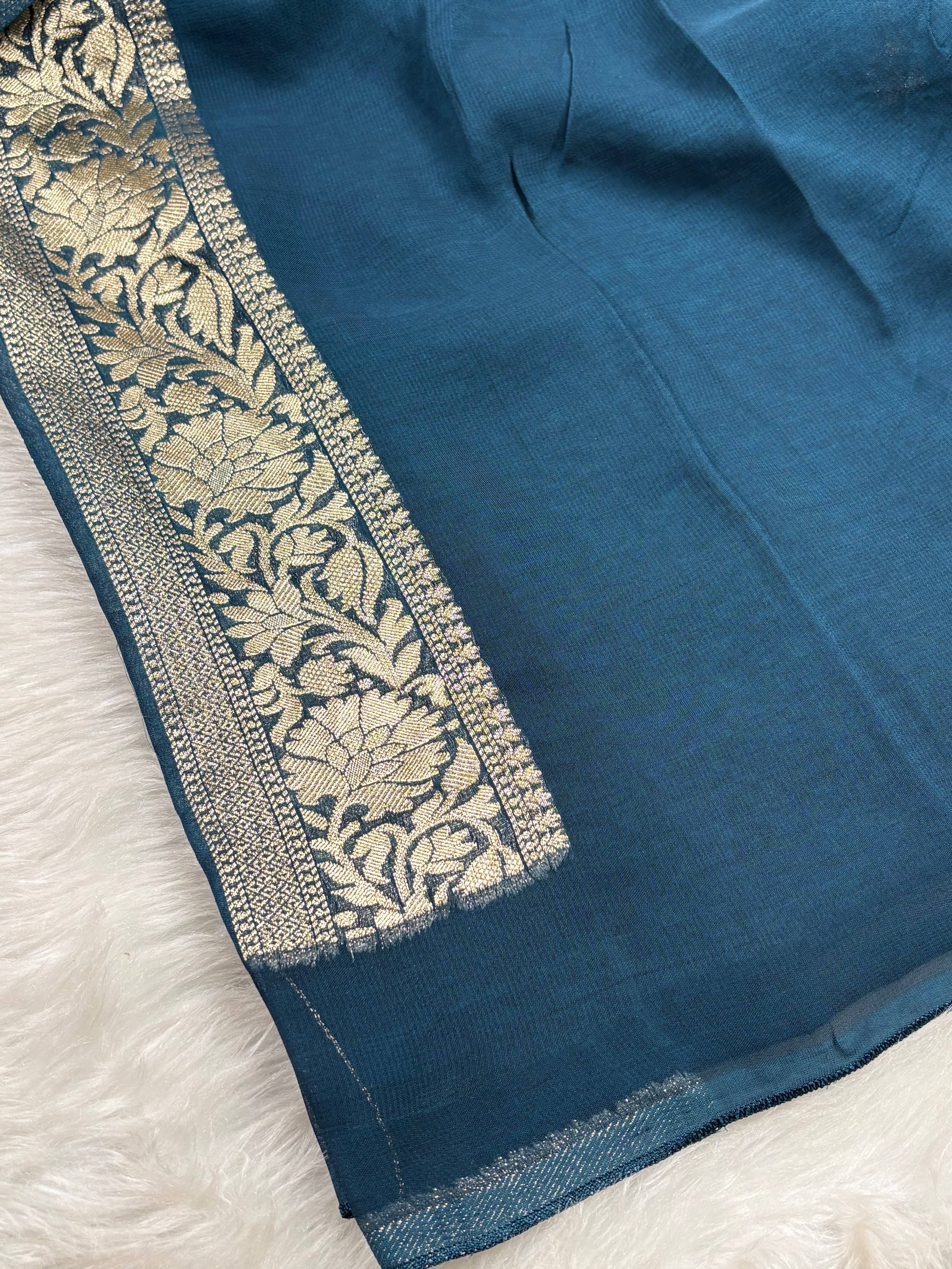 Khaddi Georgette Silk Banarasi Saree