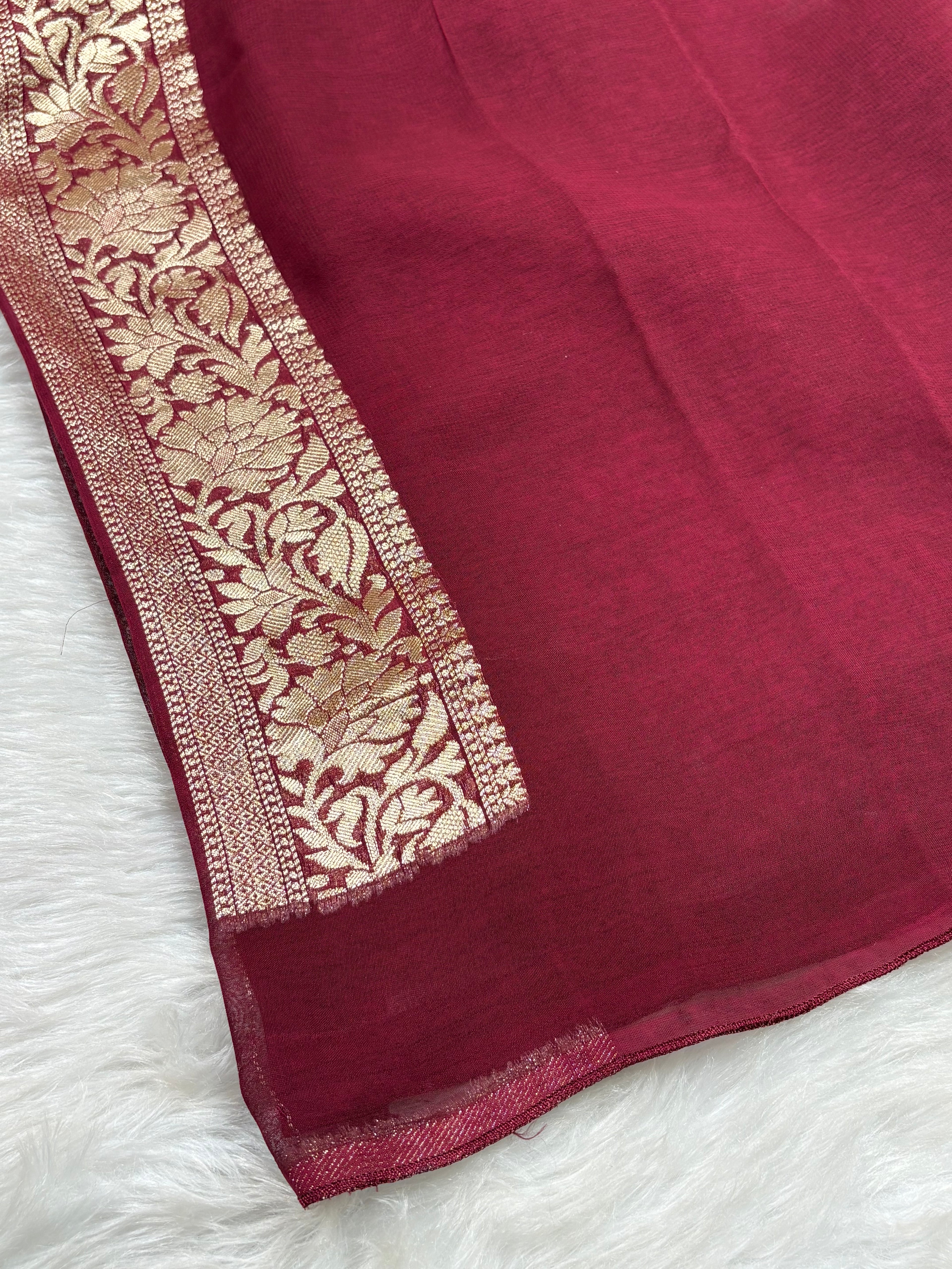 Khaddi Georgette Silk Banarai Saree