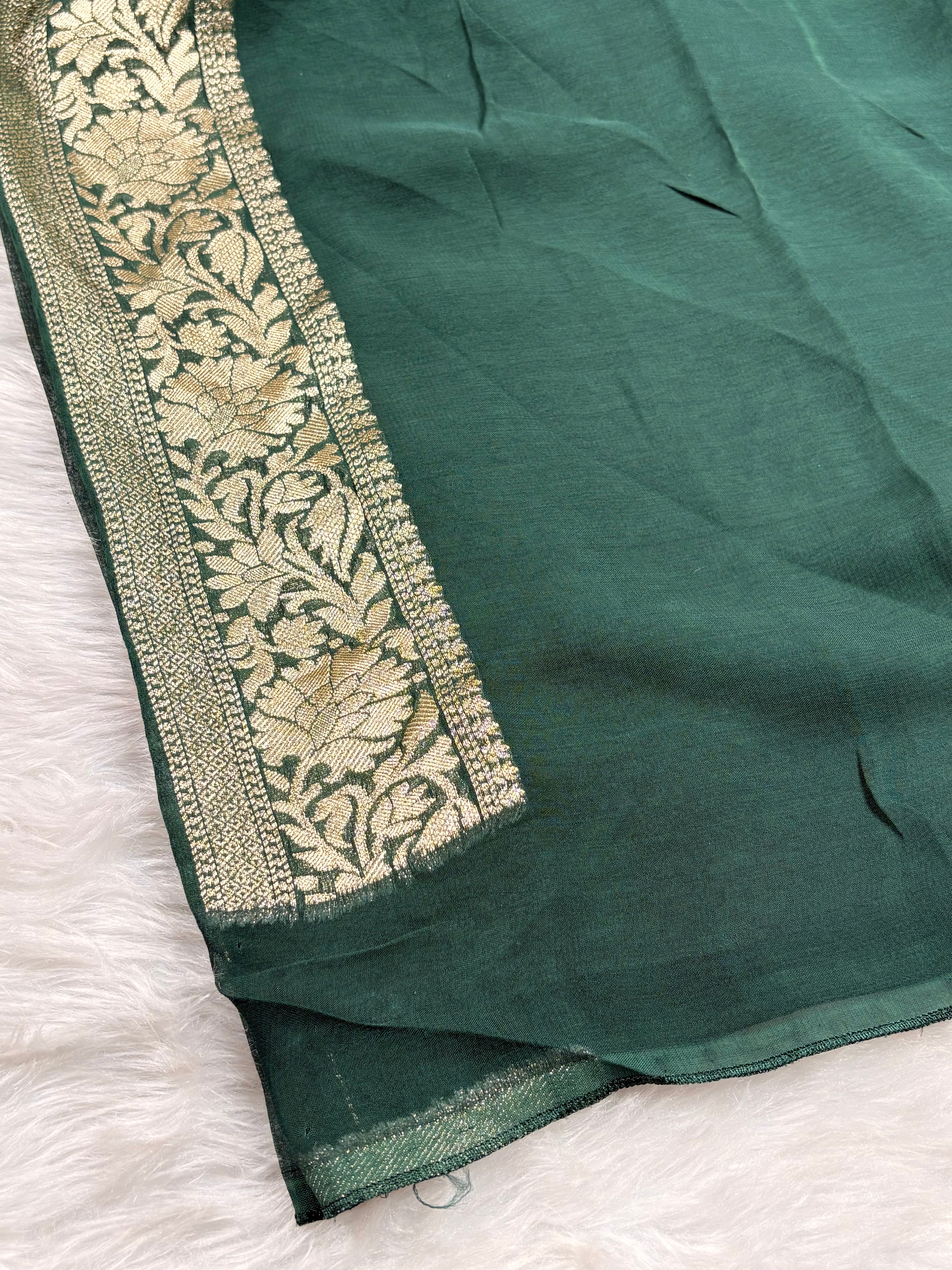 Khaddi Georgette Silk Banarasi Saree