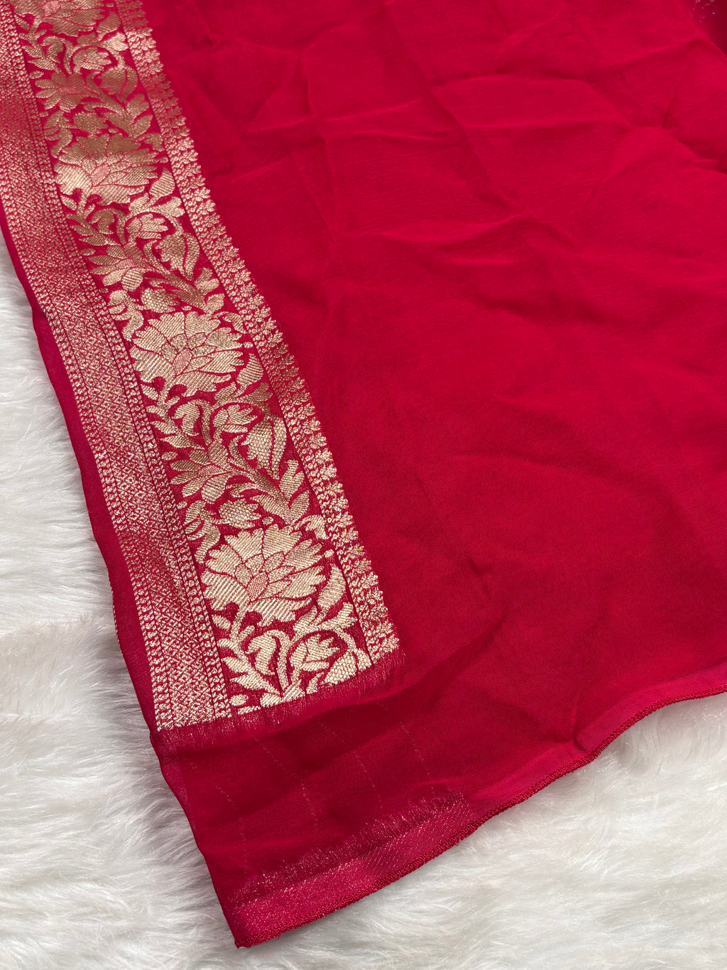Khaddi Georgette Silk Banarasi Saree