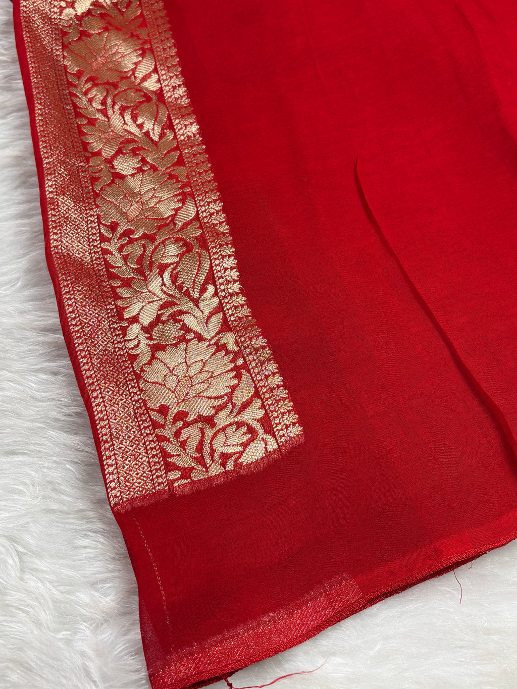 Khaddi Georgette Silk Banarasi Saree