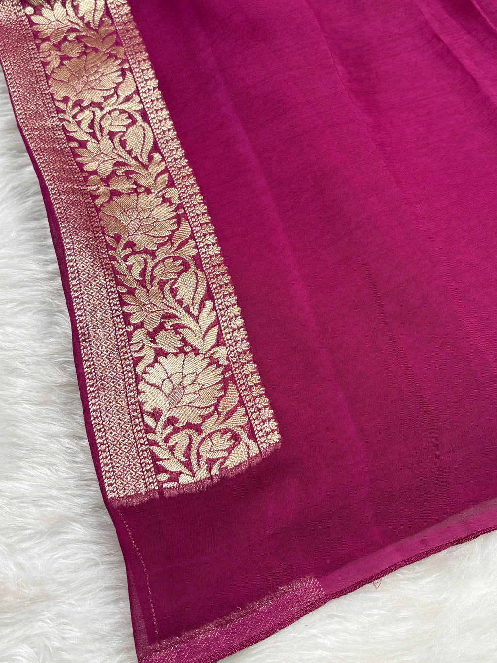 Khaddi Georgette Silk Banarasi Saree