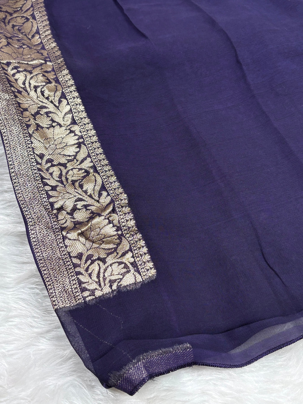 Khaddi Georgette Silk Banarasi Saree