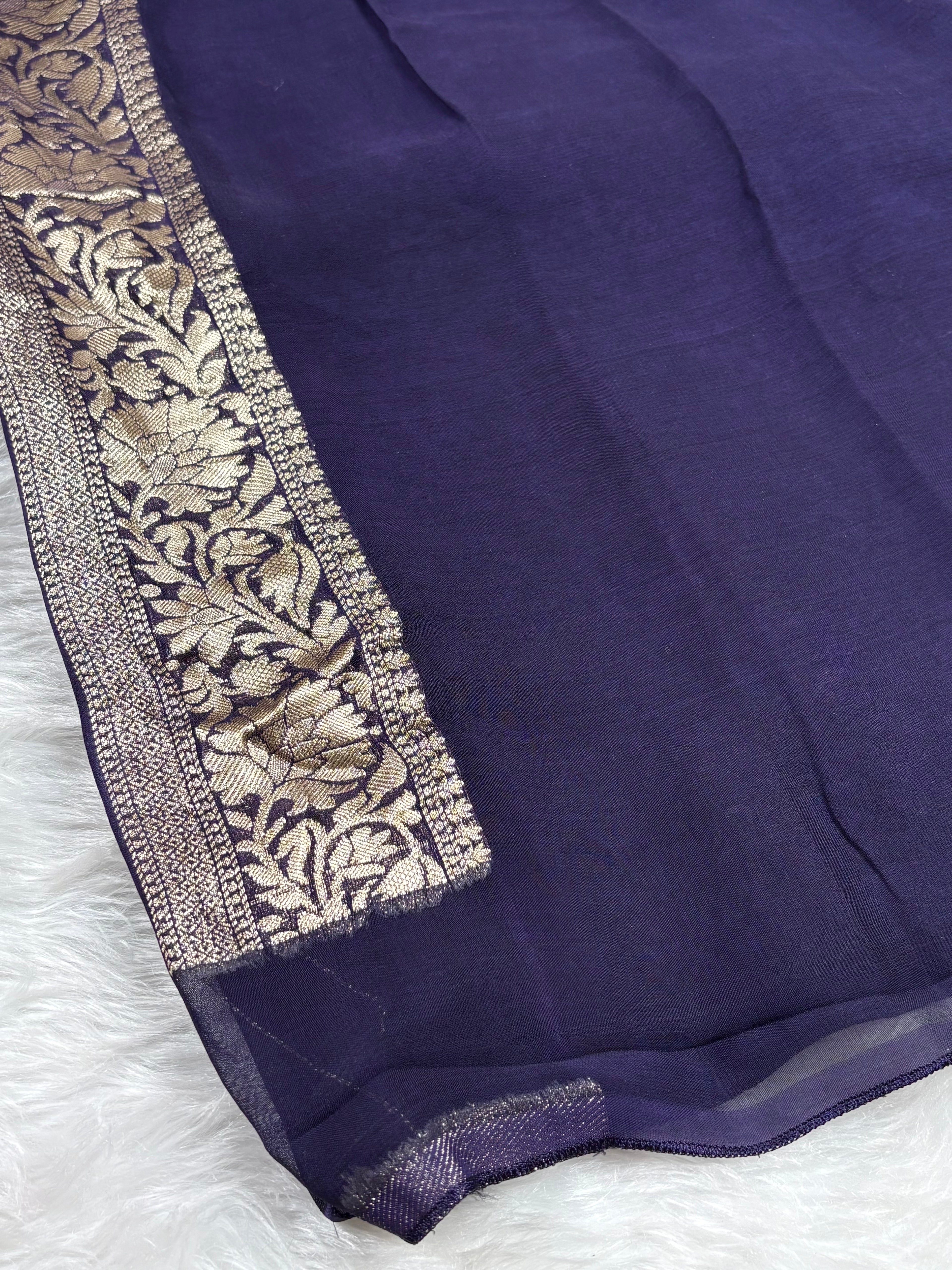 Khaddi Georgette Silk Banarasi Saree