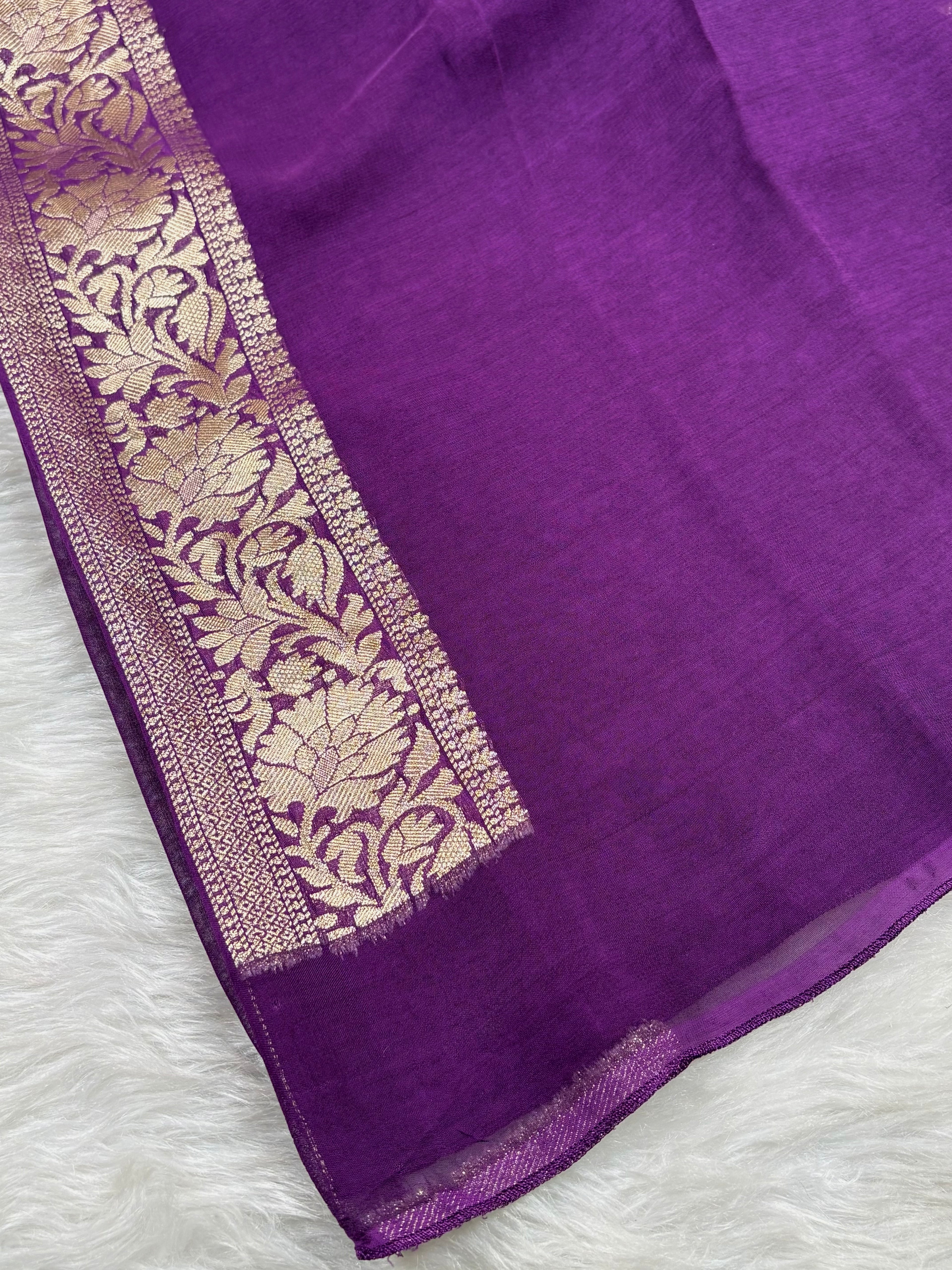 Khaddi Georgette Silk Banarasi Saree