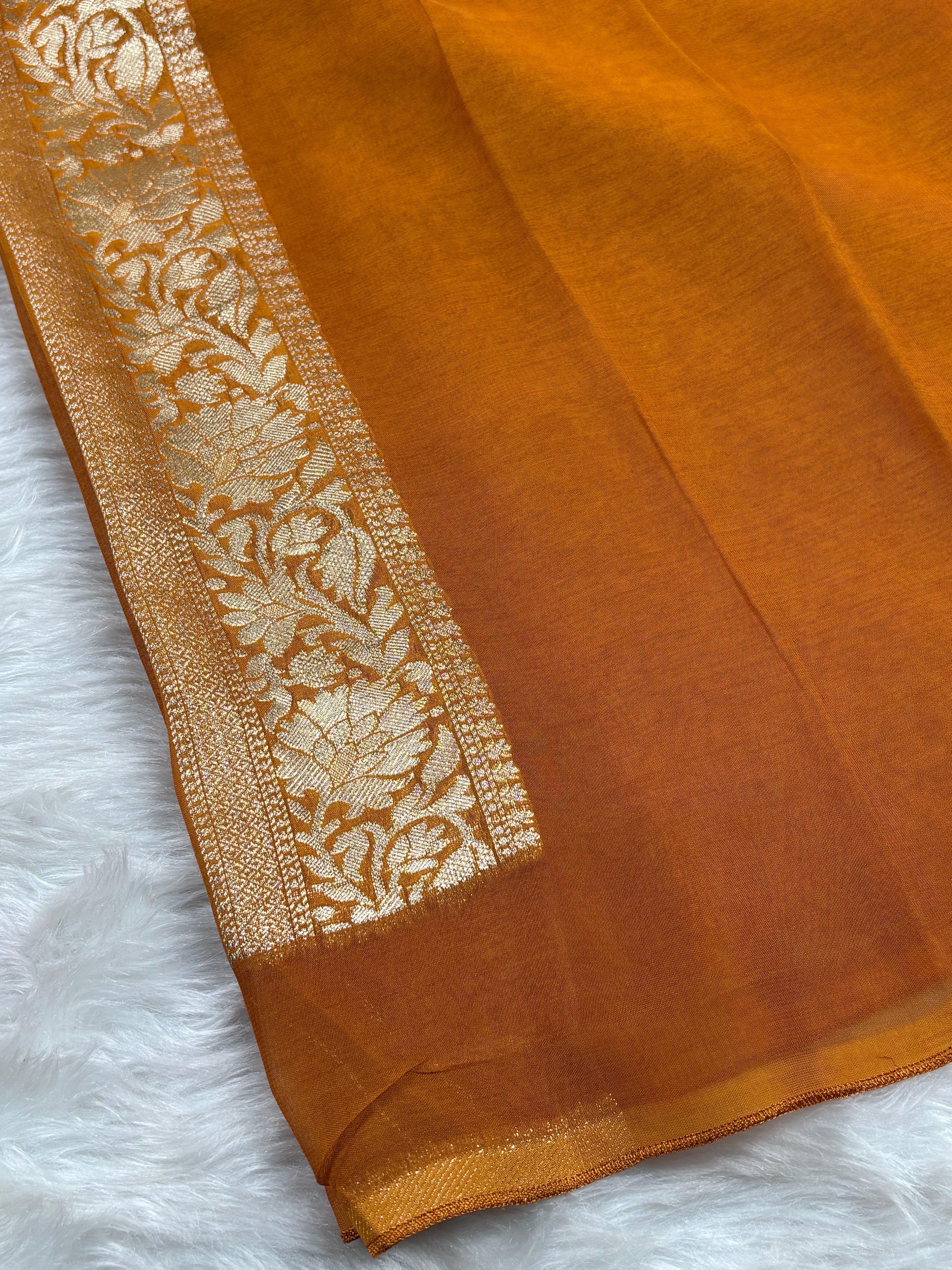 Khaddi Georgette Silk Banarasi Saree