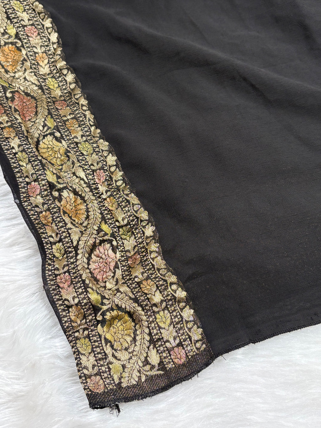 Khaddi Georgette Silk Mina Banarasi Saree
