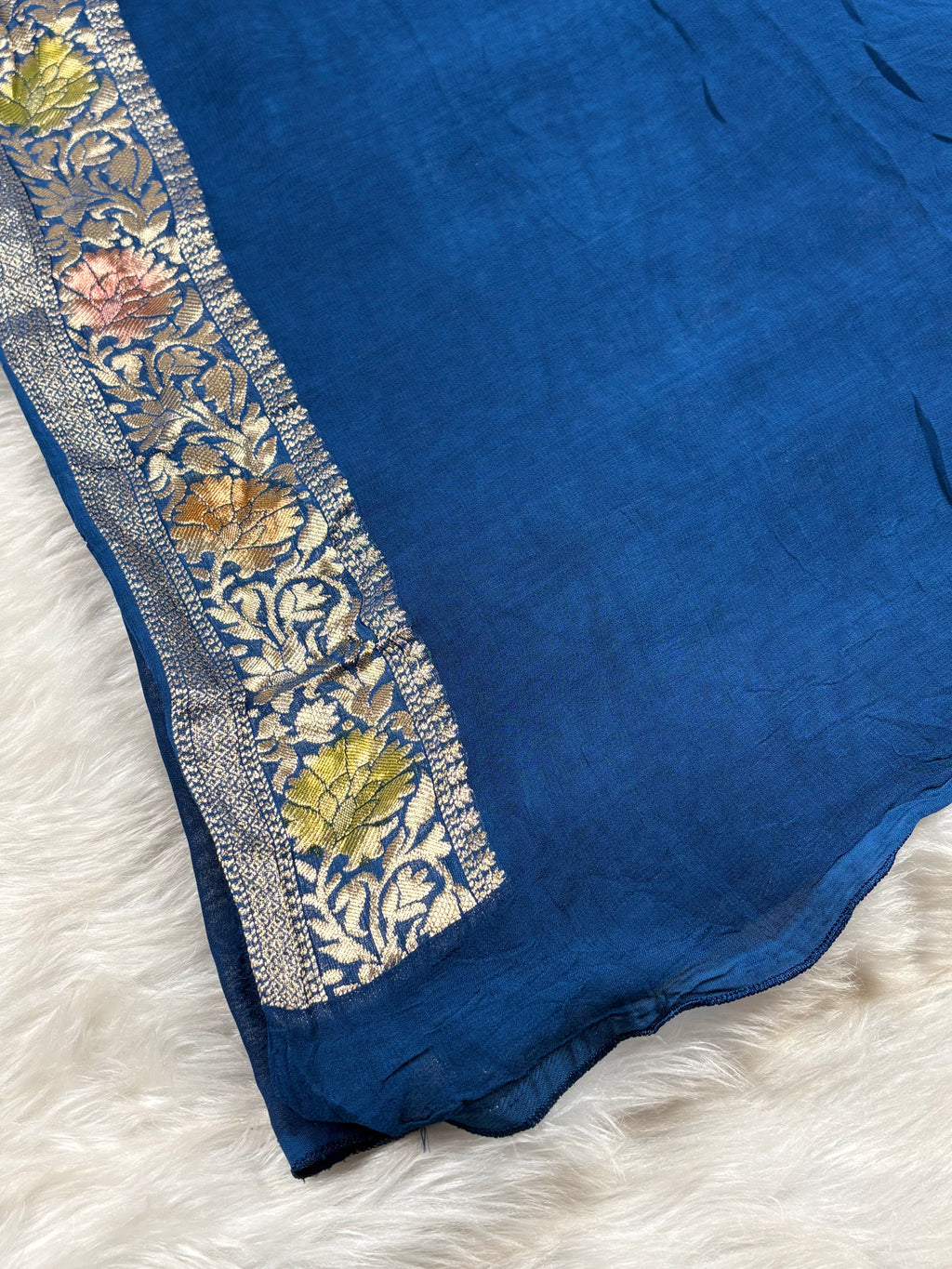 Khaddi Georgette Silk Mina Banarasi Saree