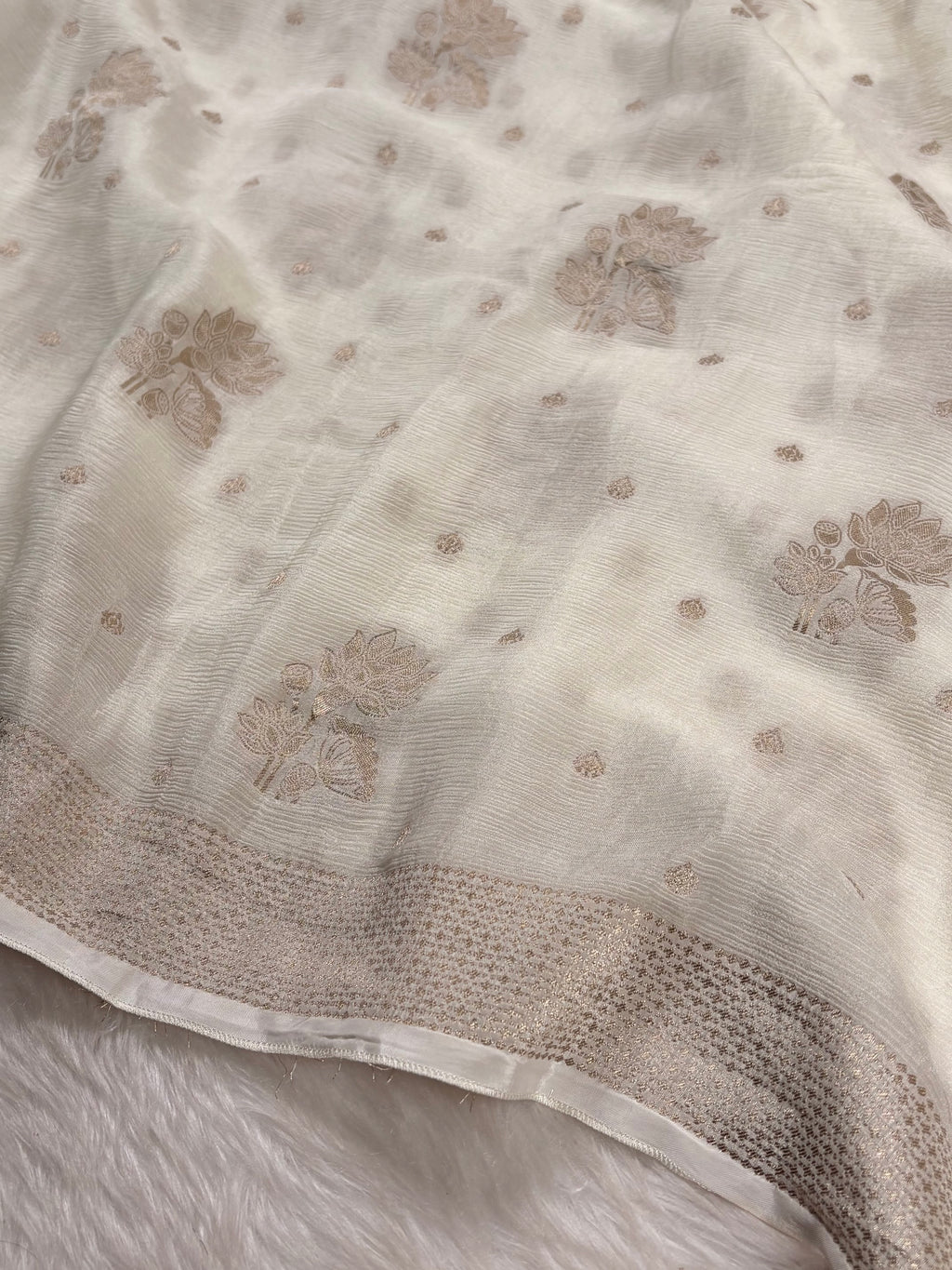 Chinon Silk Banarasi Saree