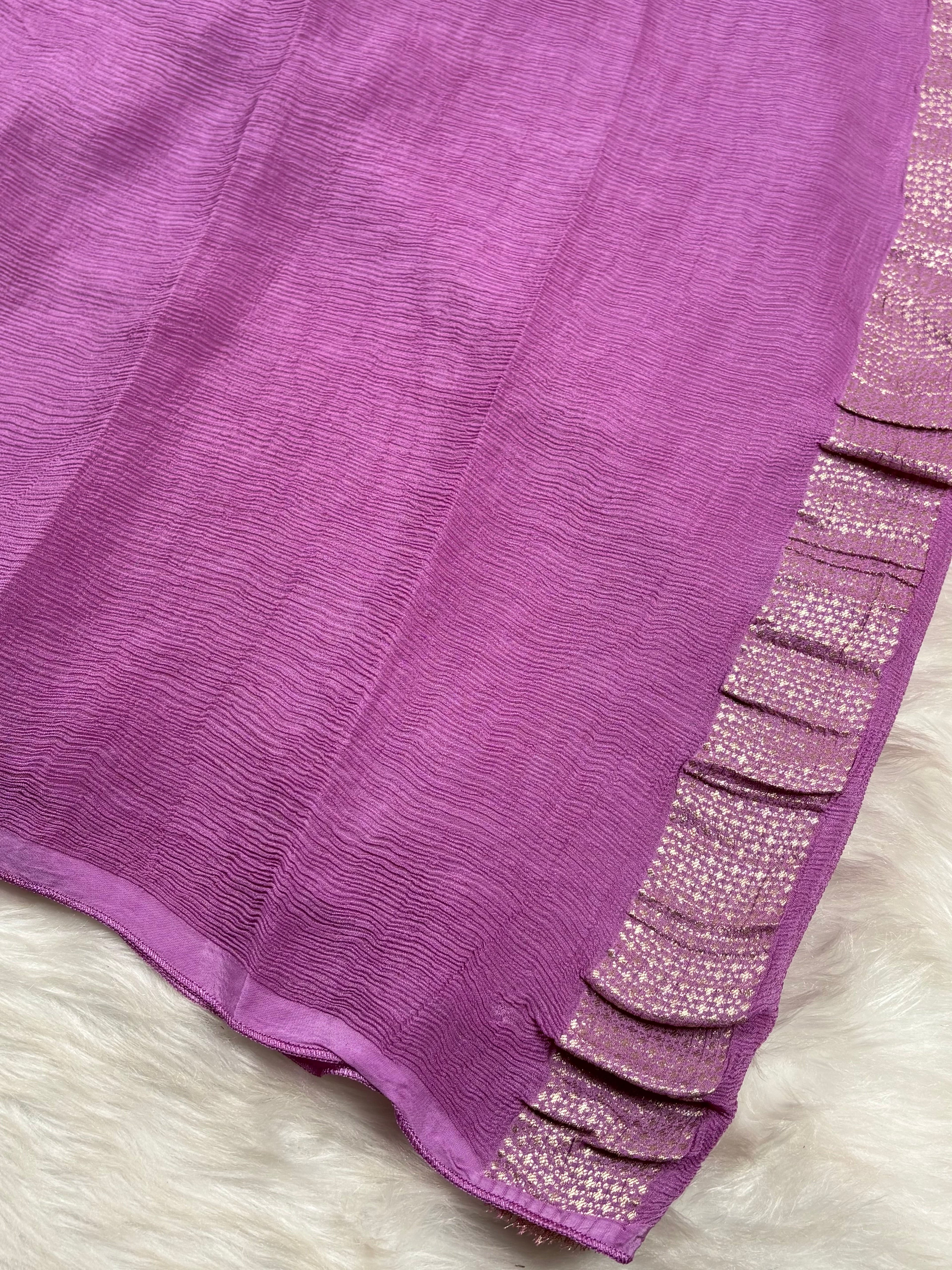 Chinon Silk Banarasi Saree