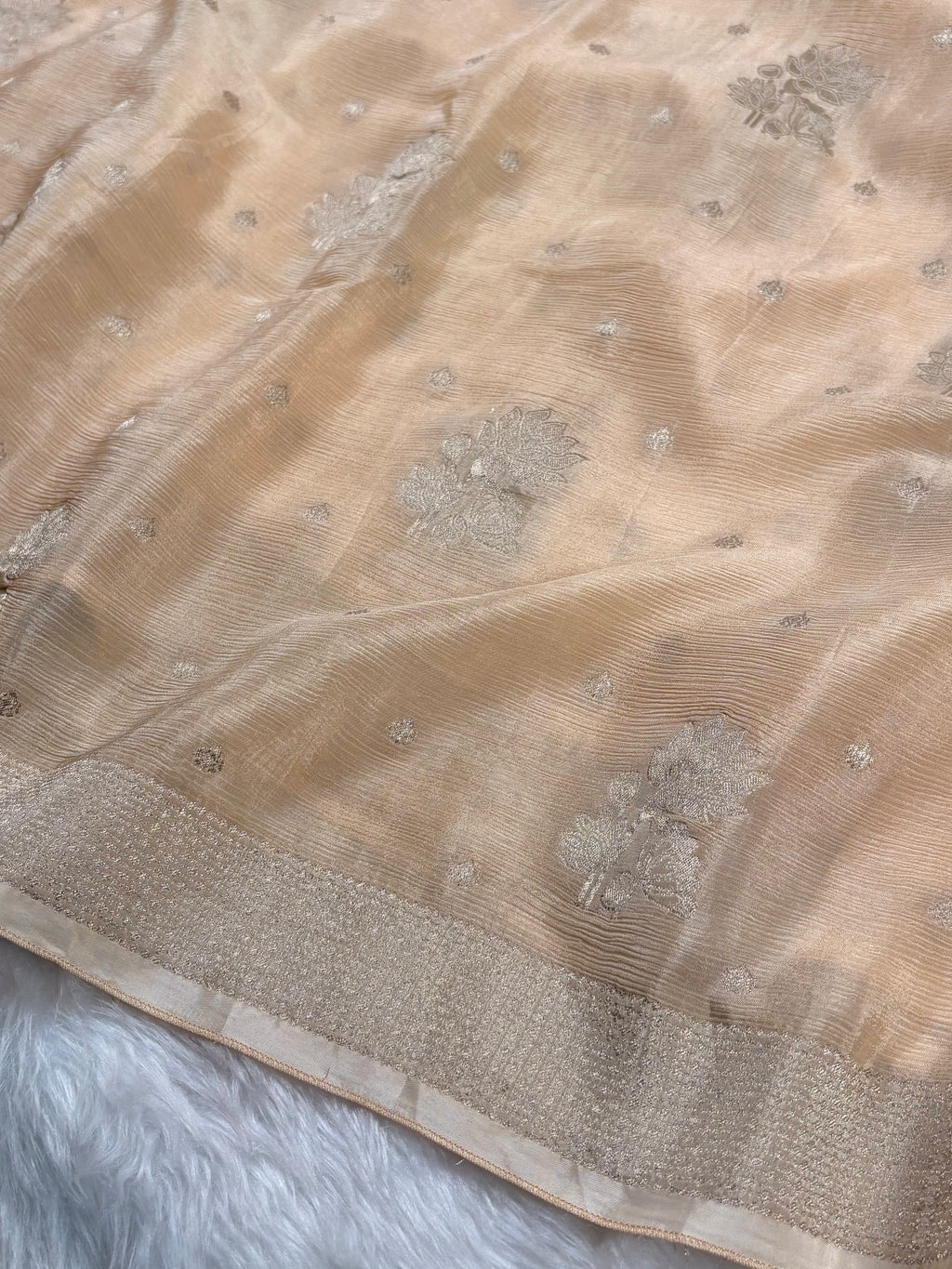 Chinon Silk Banarasi Saree
