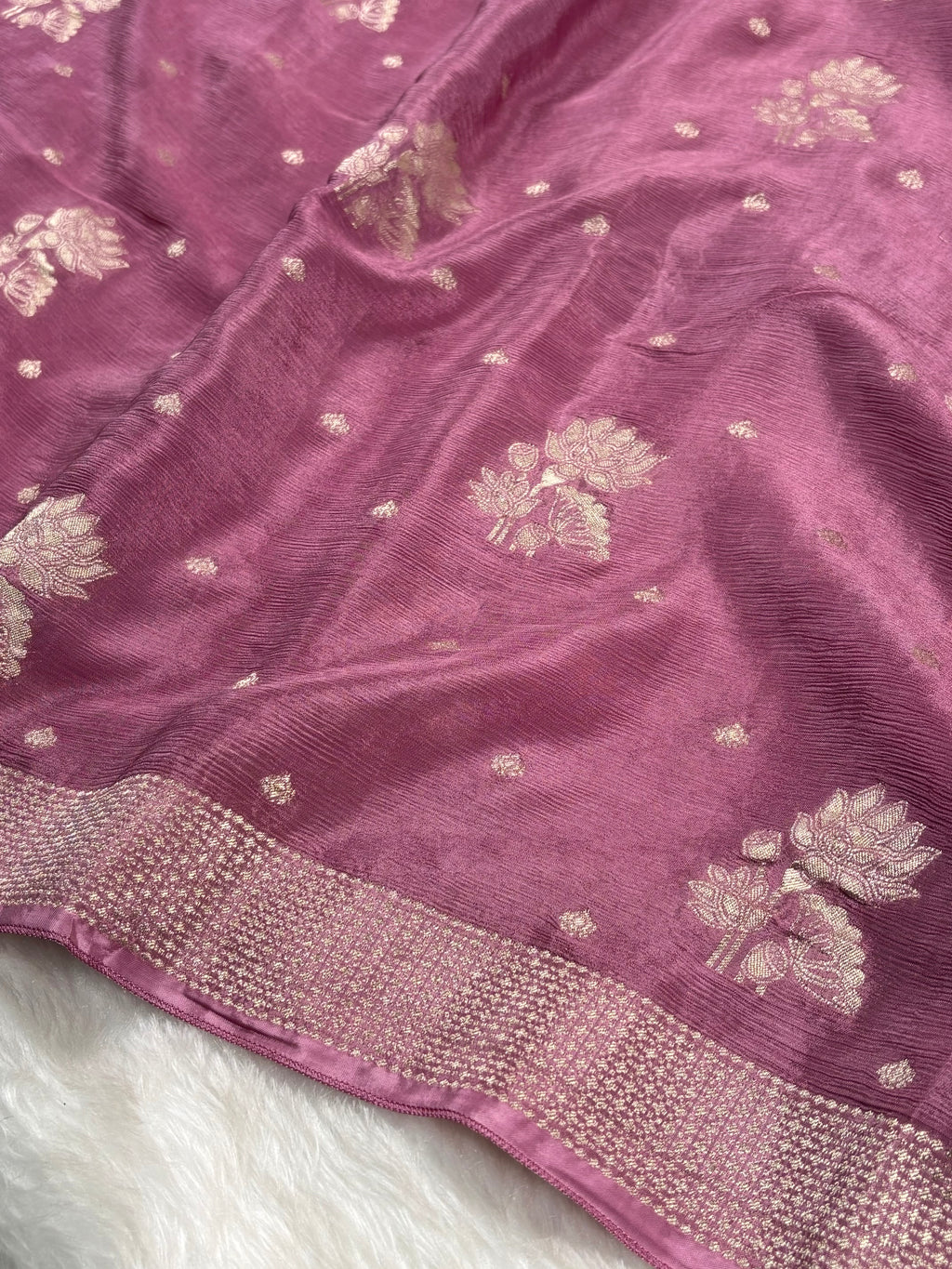Chinon Silk Banarasi Saree